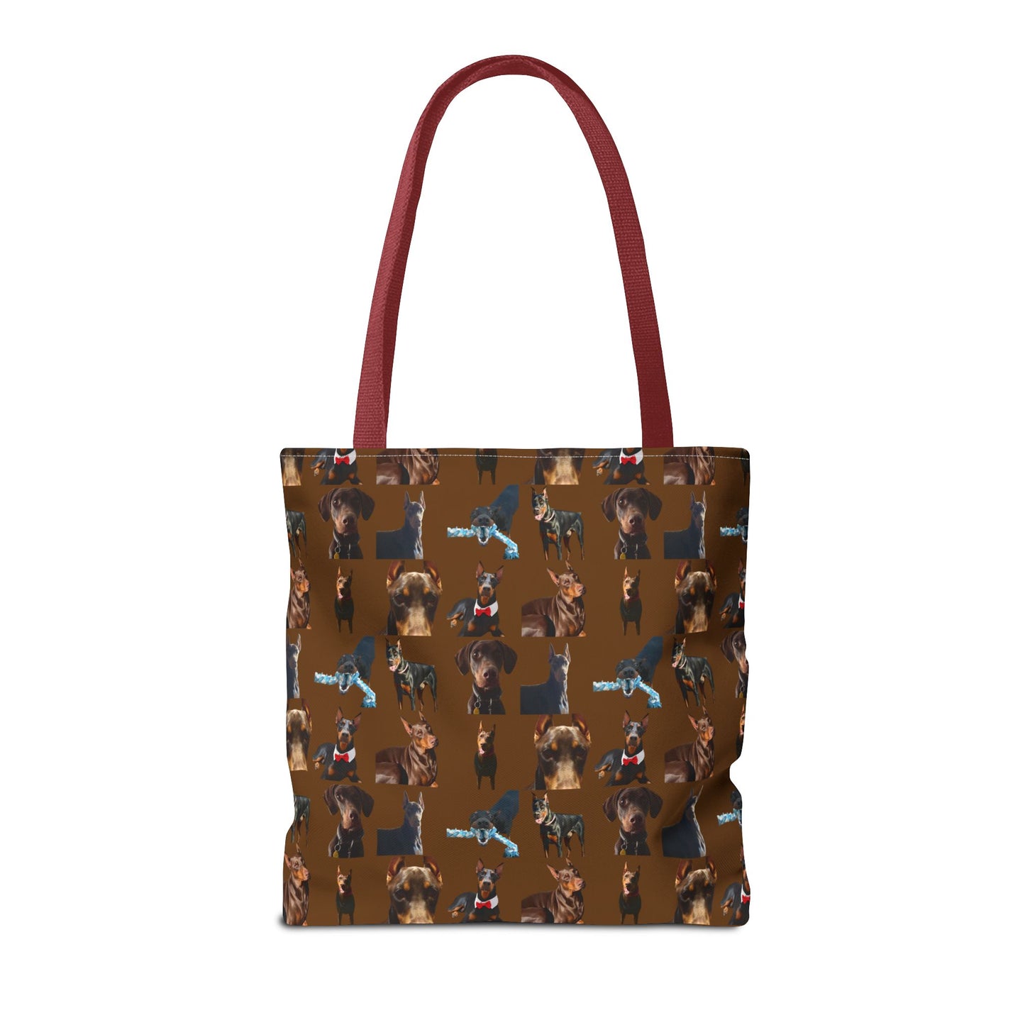 Edition 1 Doberman Model Pattern Brown Tote Bag