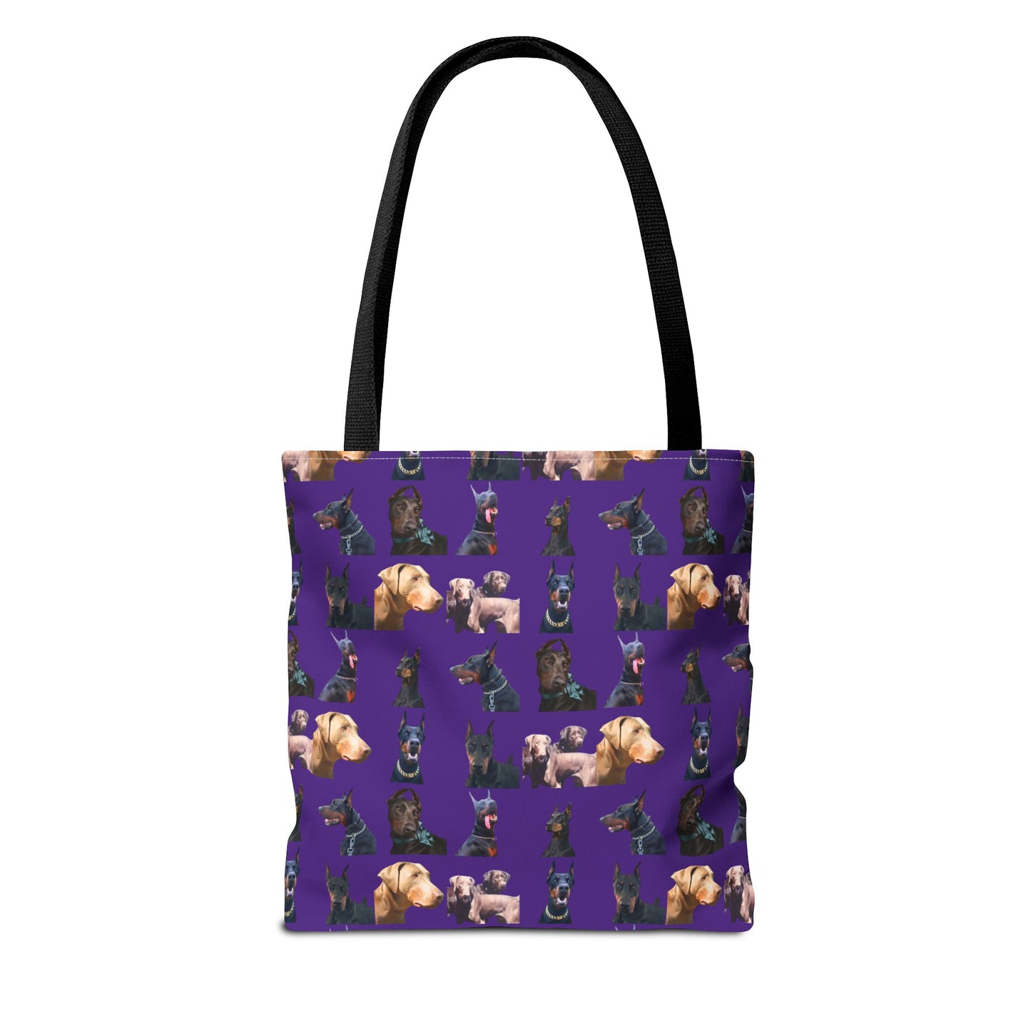 Edition 8 Doberman Model Pattern Purple Tote Bag