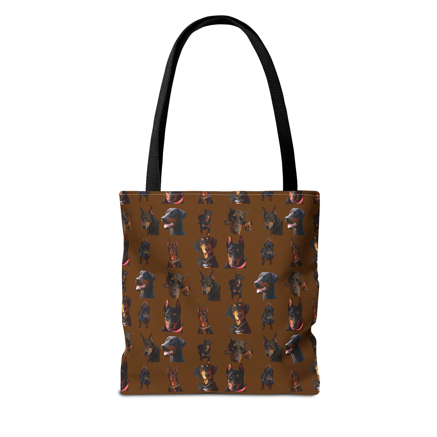 Edition 2 Doberman Model Pattern Brown Tote Bag