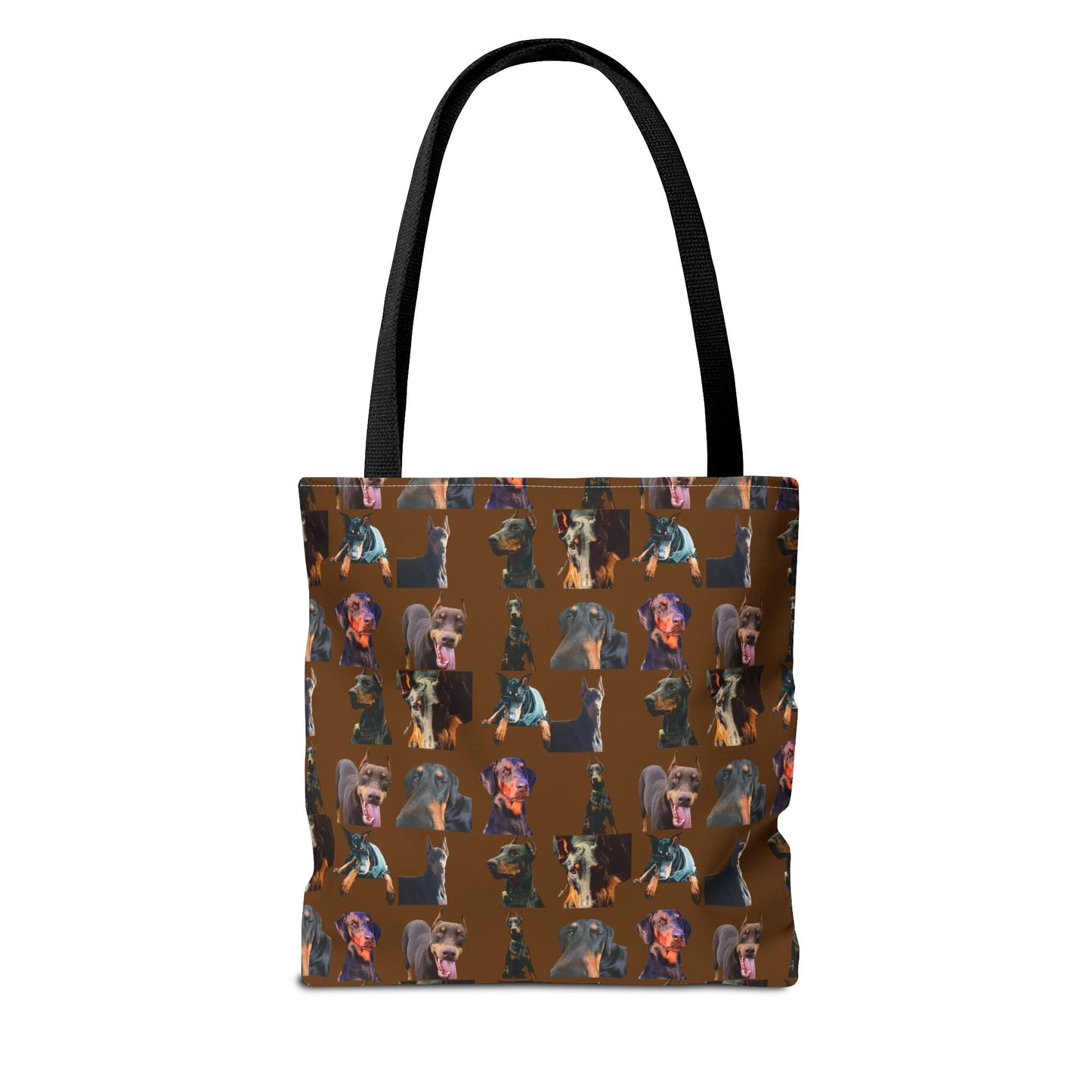 Edition 3 Doberman Model Pattern Brown Tote Bag