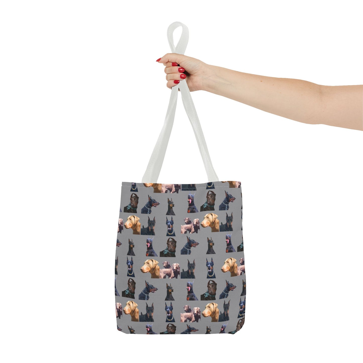 Edition 8 Doberman Model Pattern Gray Tote Bag