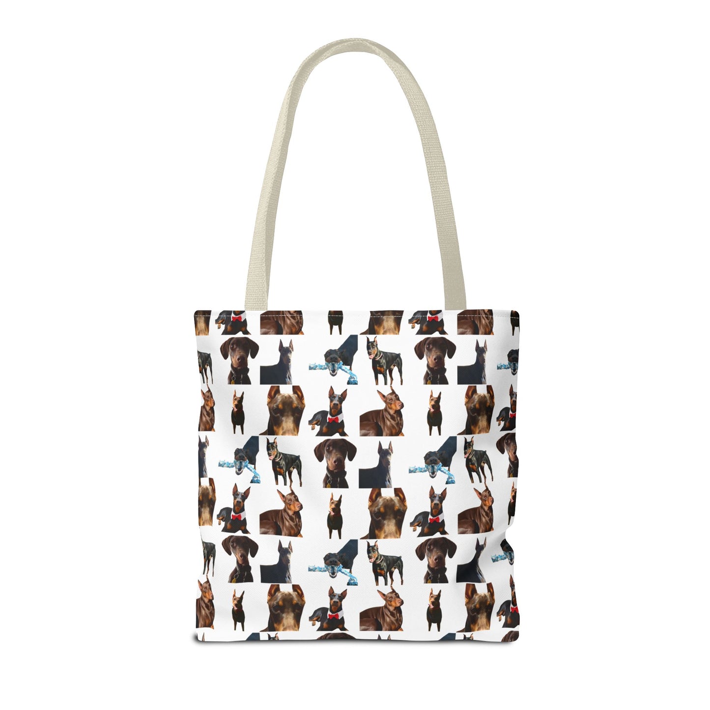 Edition 1 Doberman Model Pattern White Tote Bag