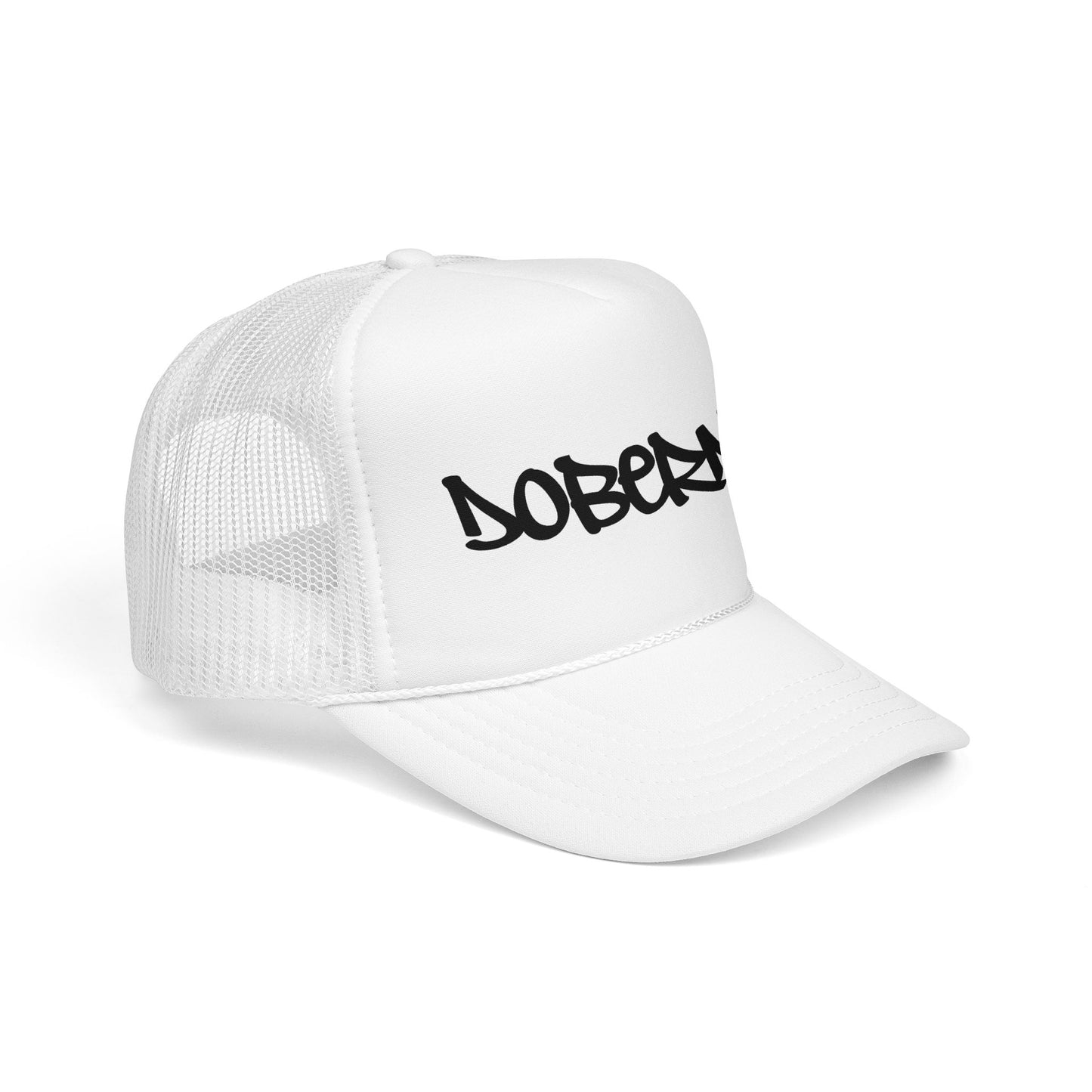 Doberman Graffiti Foam Trucker Hat Made in USA