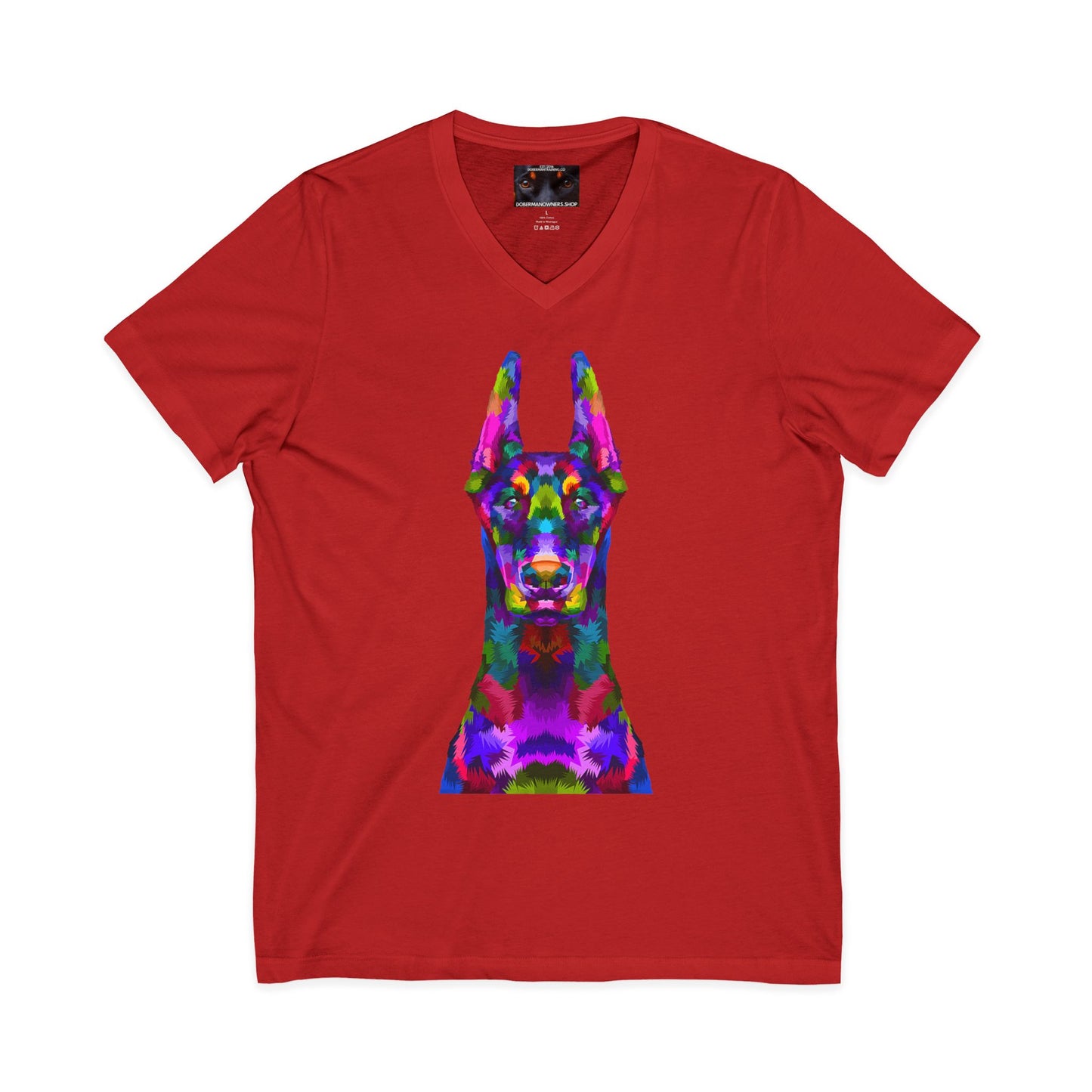 Look 1 Private Label Unisex Jersey Short Sleeve V-Neck Tee