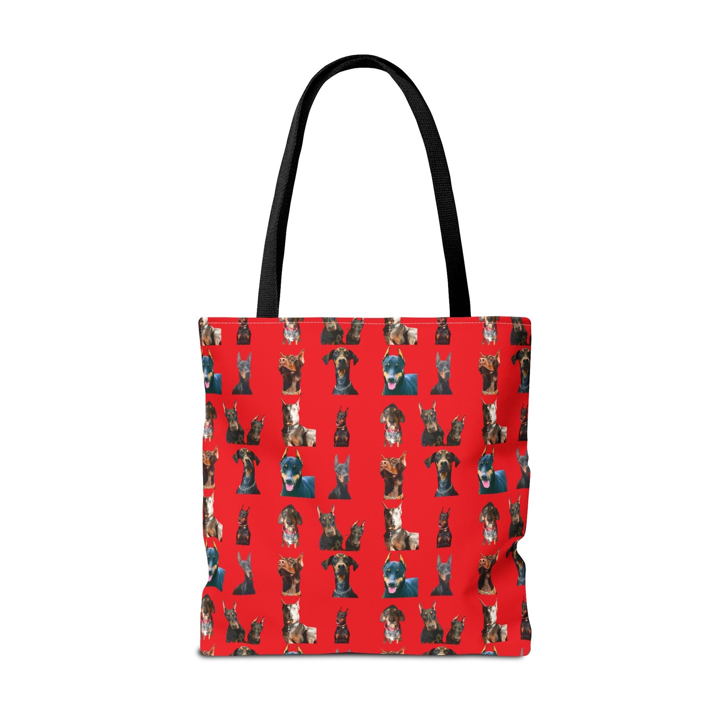 Edition 4 Doberman Model Pattern Red Tote Bag