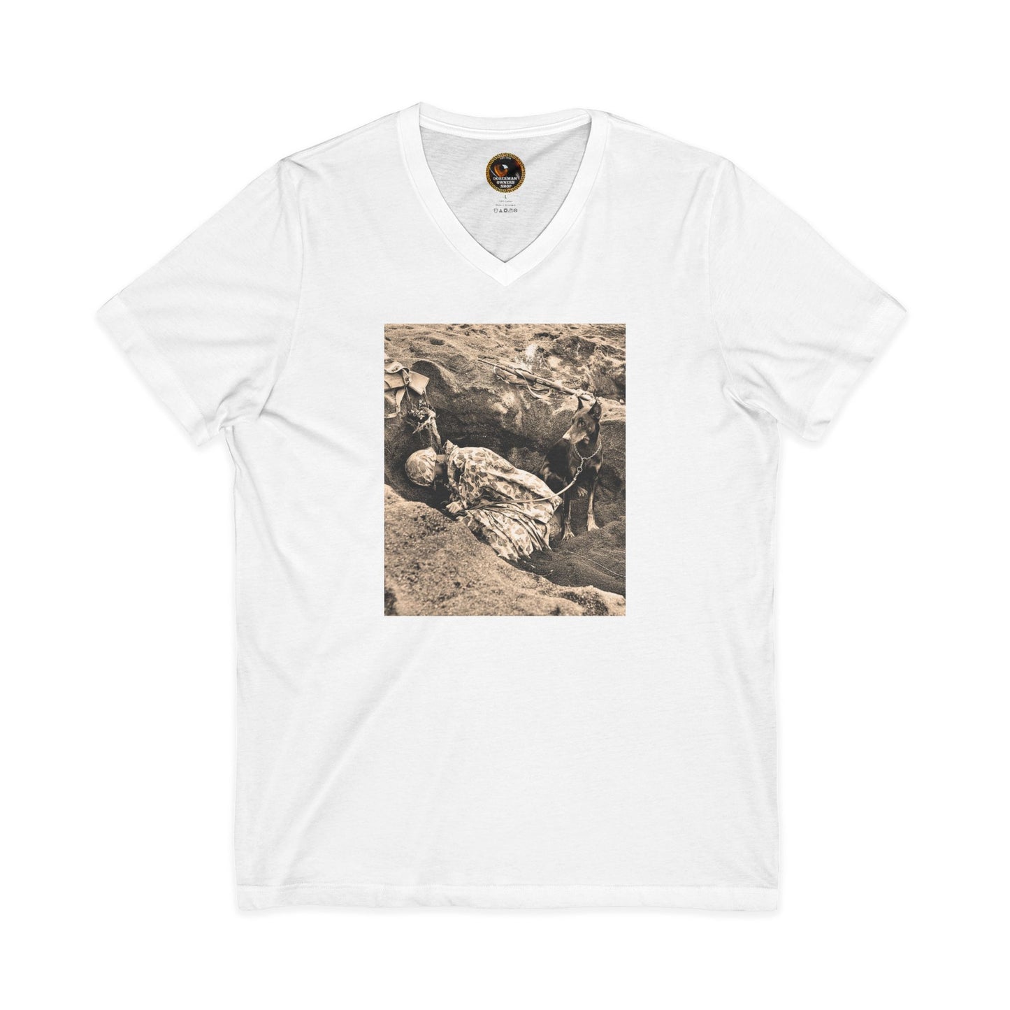 WW 1 Special Edition Private Label Unisex Jersey Short Sleeve V-Neck Tee