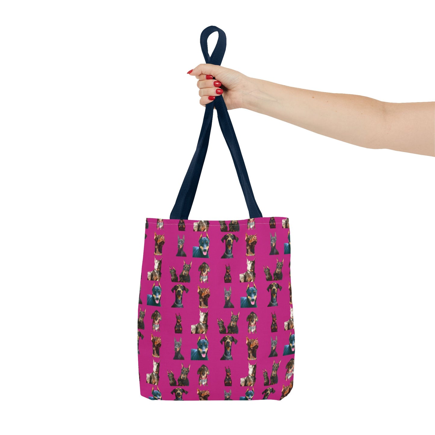 Edition 4 Doberman Model Pattern Pink Tote Bag