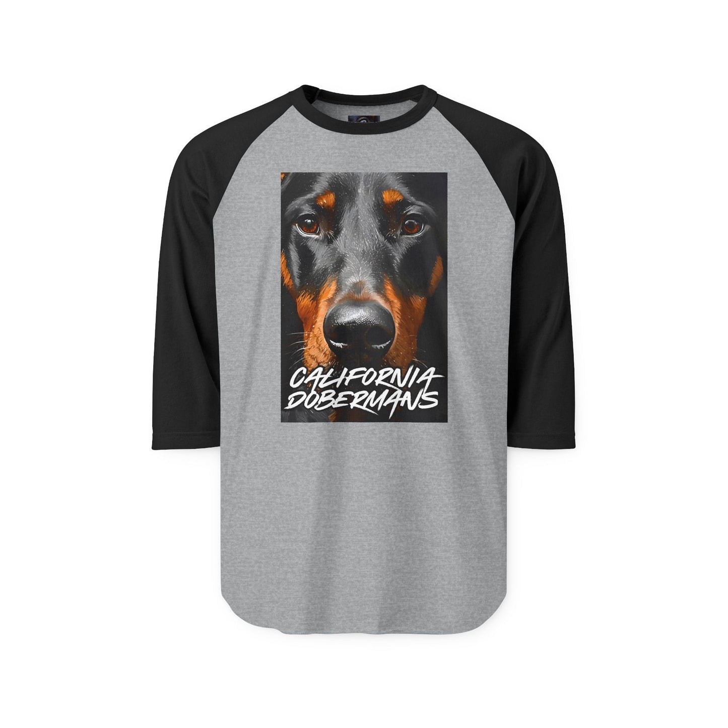 Doberman California 1 Unisex Three-Quarter Sleeve Raglan Shirt