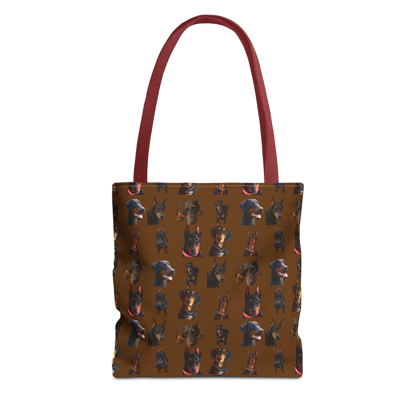 Edition 2 Doberman Model Pattern Brown Tote Bag