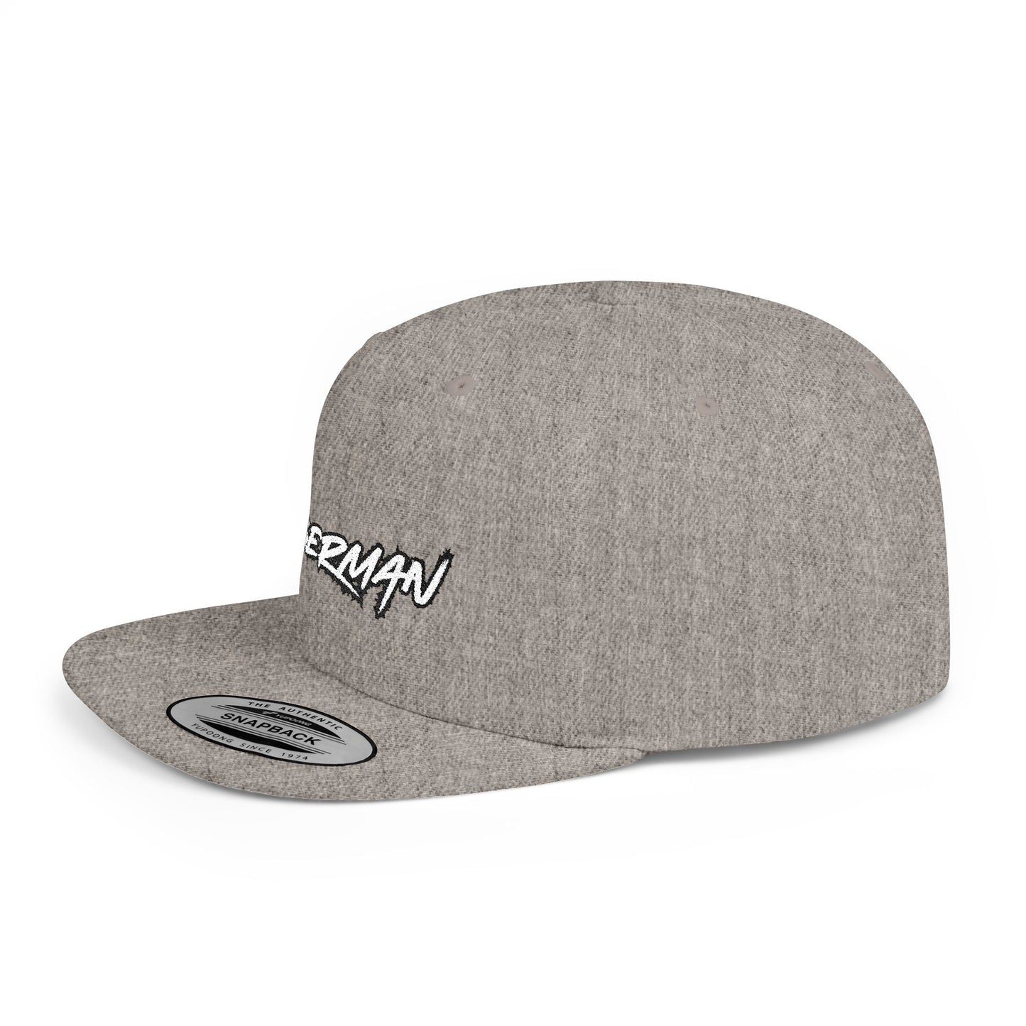 Doberman 3 Embroidered Flat Bill Snapback