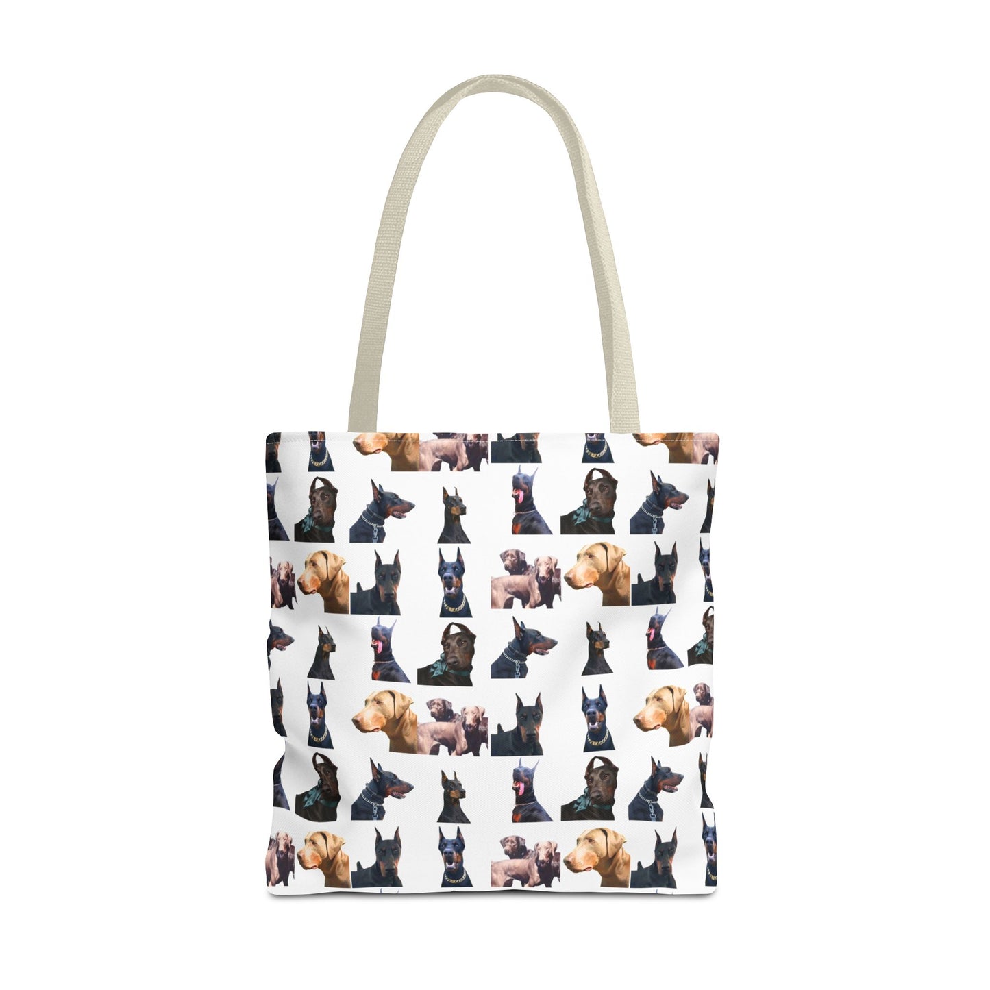 Edition 8 Doberman Model Pattern White Tote Bag