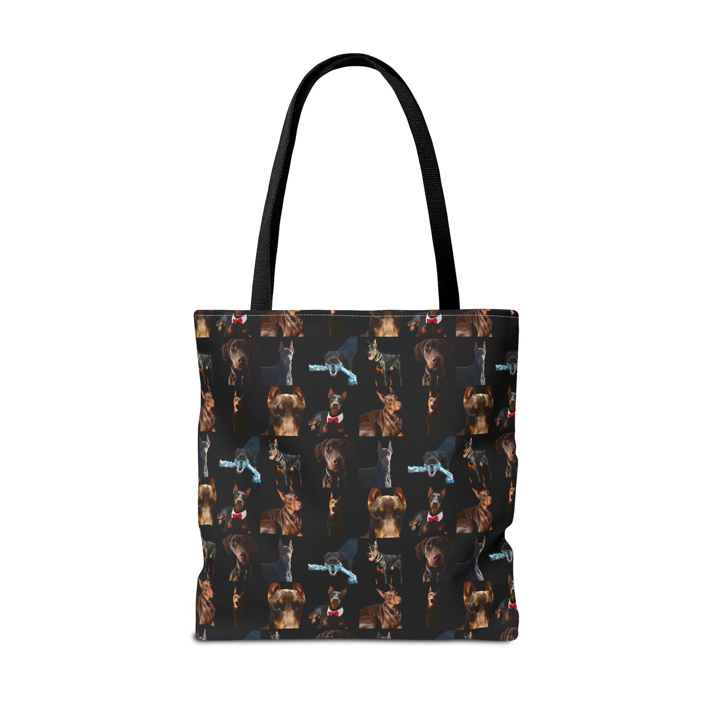 Edition 1 Doberman Model Pattern Black Tote Bag