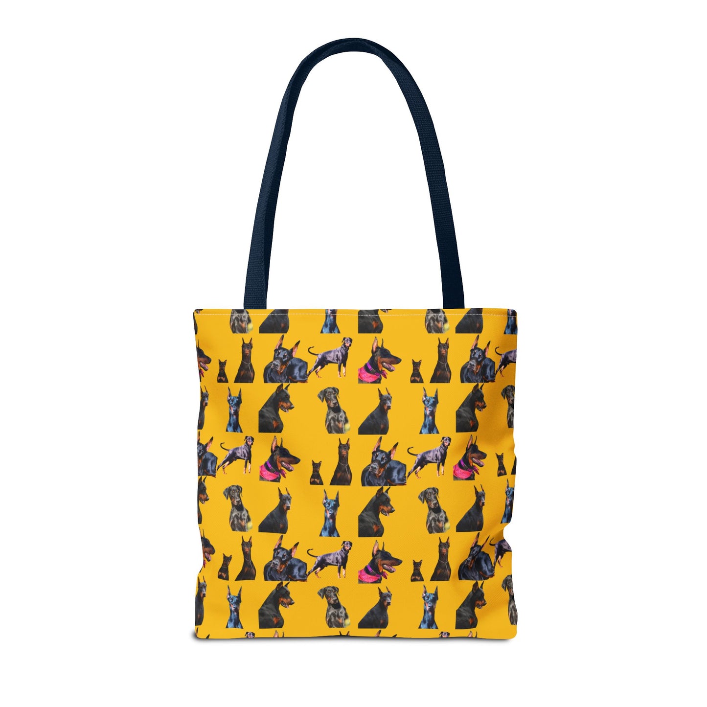 Edition 7 Doberman Model Pattern Yellow Tote Bag
