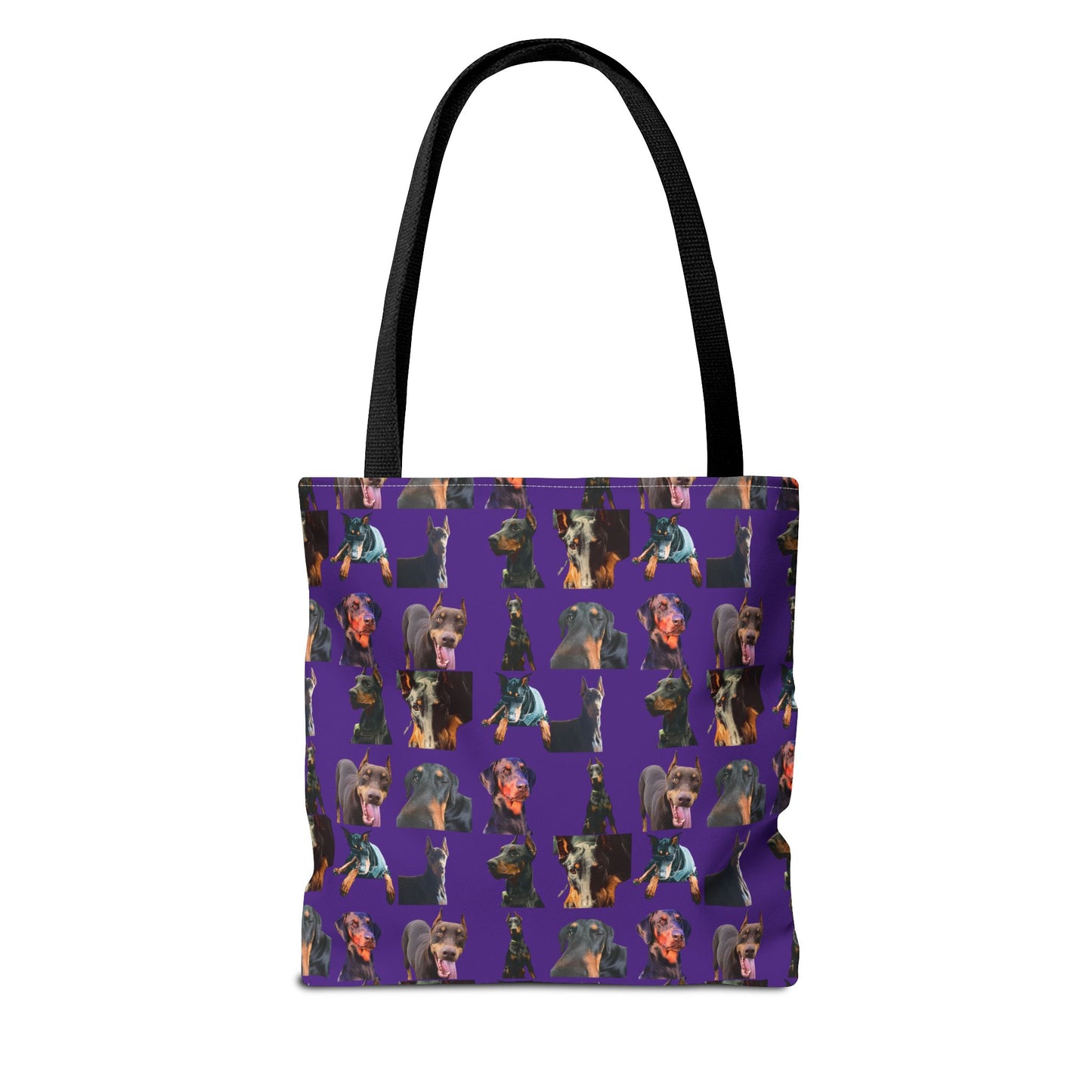 Edition 3 Doberman Model Pattern Purple Tote Bag