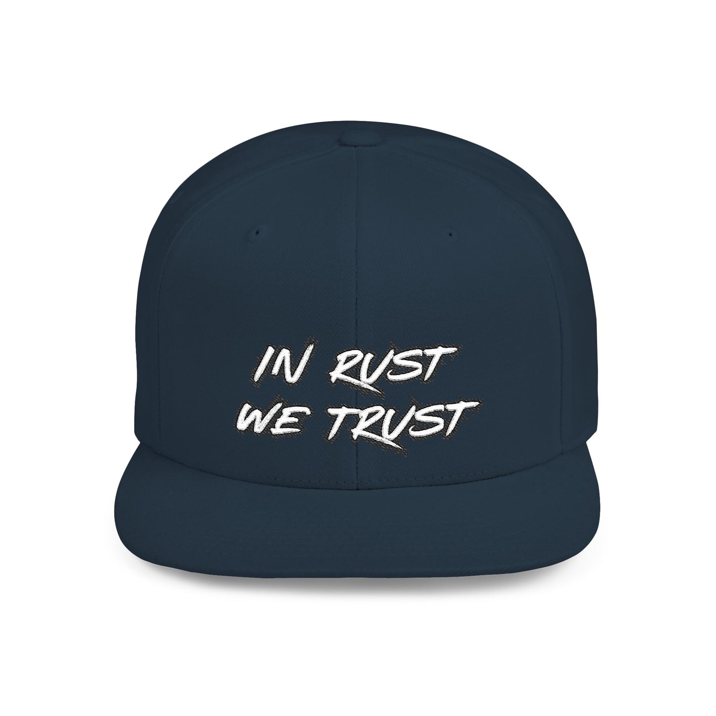 Rust 1 Embroidered Flat Bill Snapback