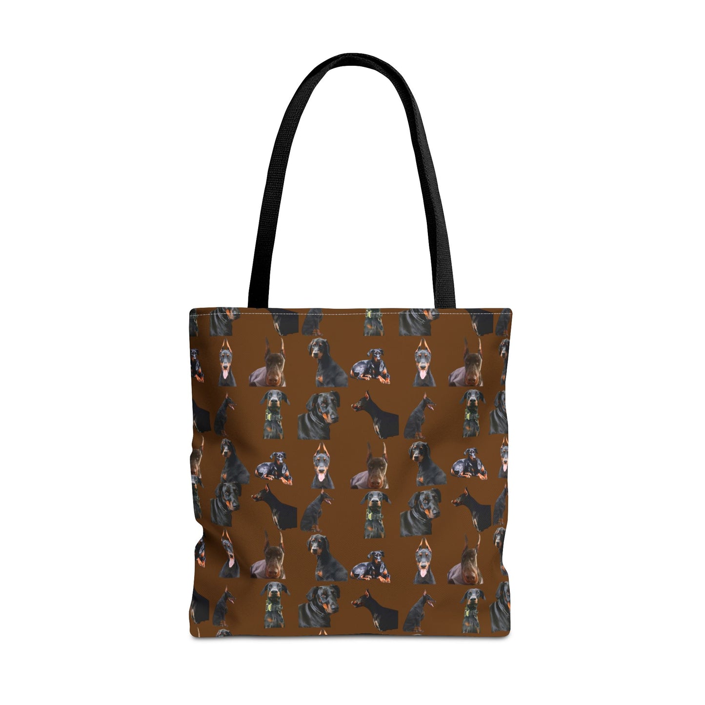 Edition 6 Doberman Model Pattern Brown Tote Bag