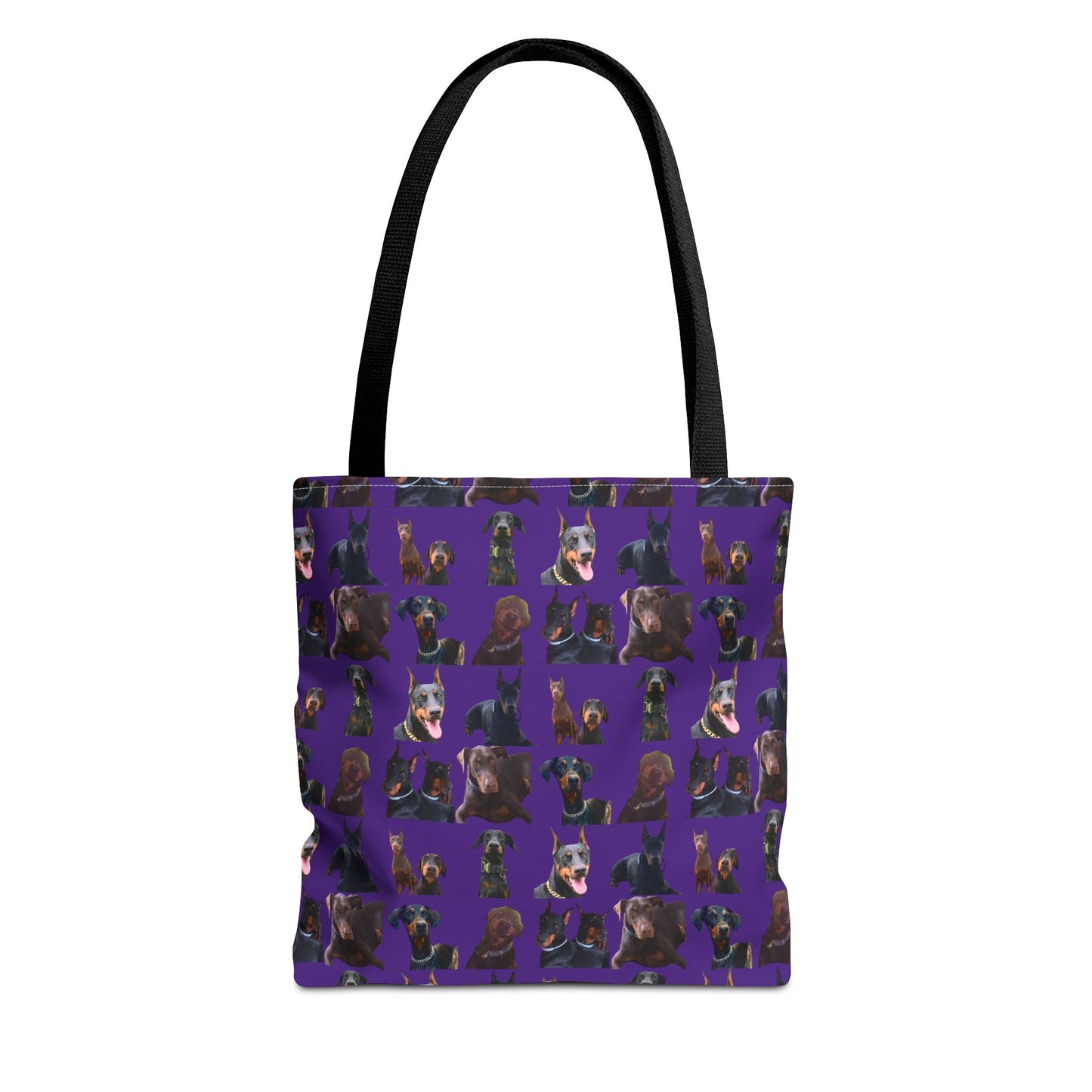 Edition 5 Doberman Model Pattern Purple Tote Bag