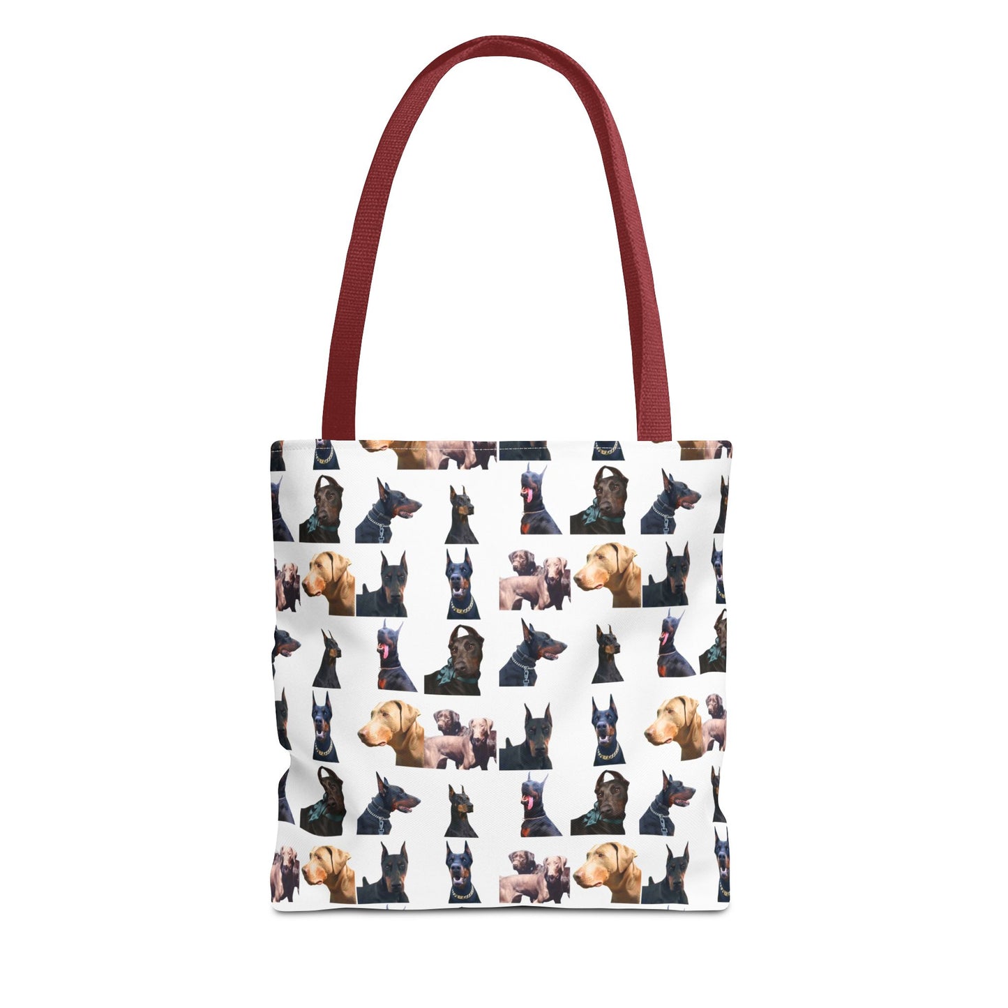 Edition 8 Doberman Model Pattern White Tote Bag