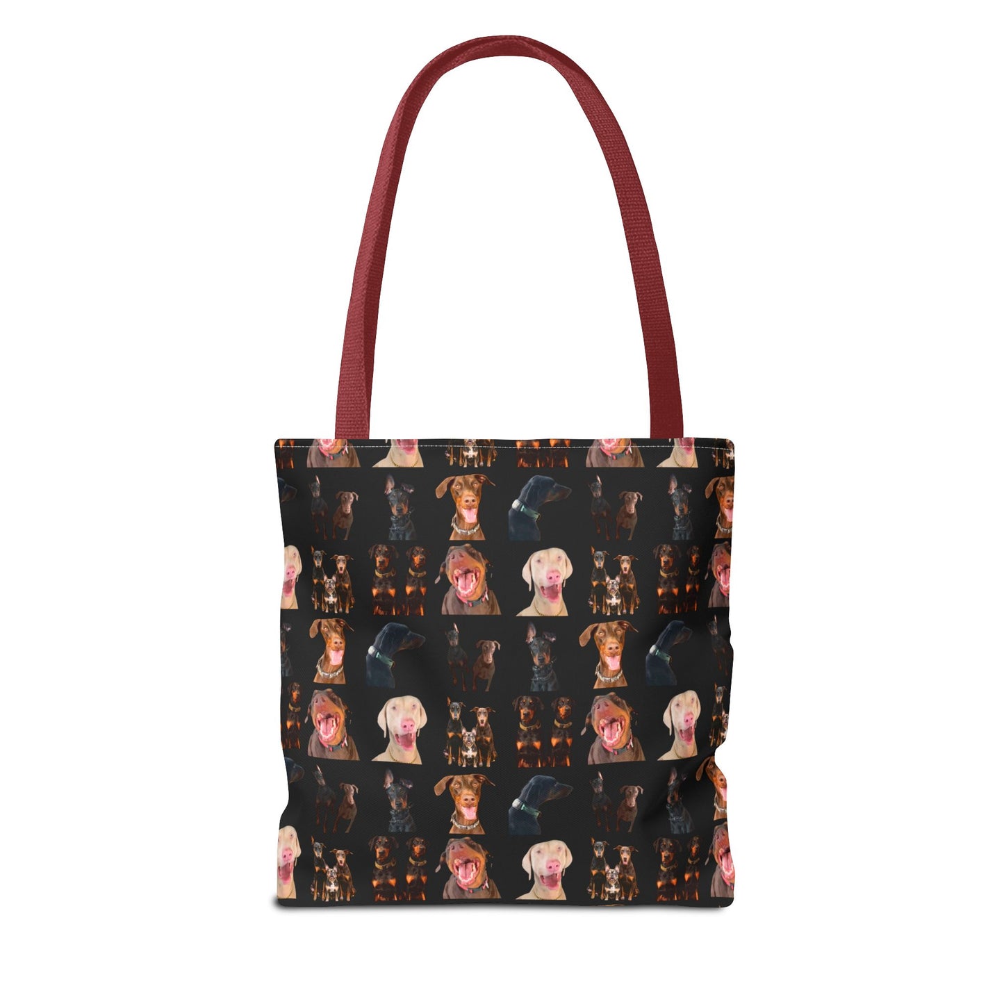 Edition 9 Doberman Model Pattern Black Tote Bag