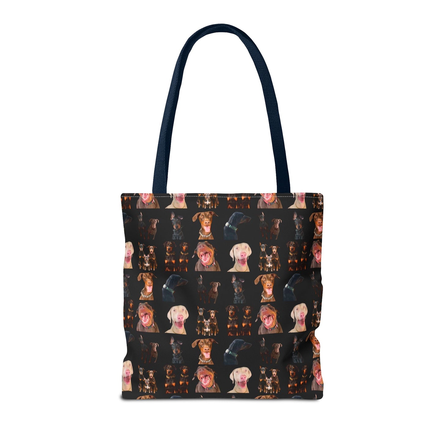 Edition 9 Doberman Model Pattern Black Tote Bag