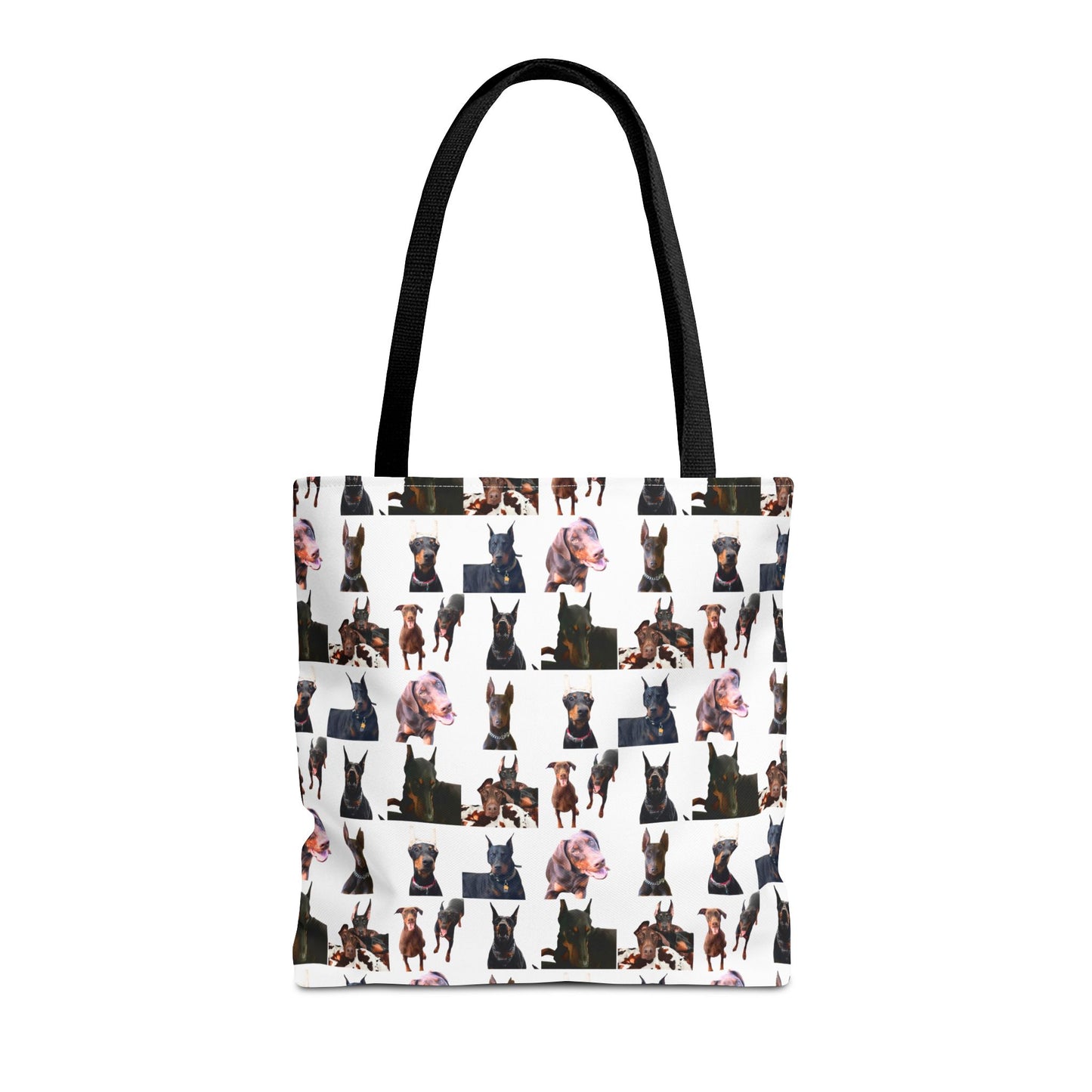 Edition 10 Doberman Model Pattern White Tote Bag