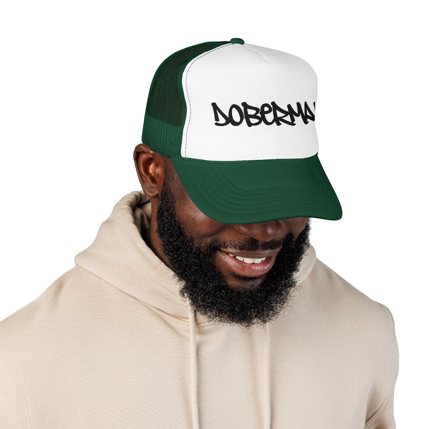 Doberman Graffiti Foam Trucker Hat Made in USA