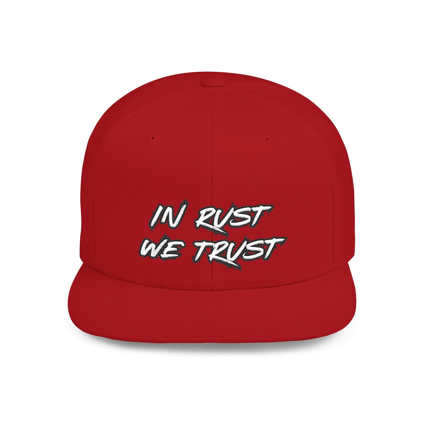 Rust 1 Embroidered Flat Bill Snapback