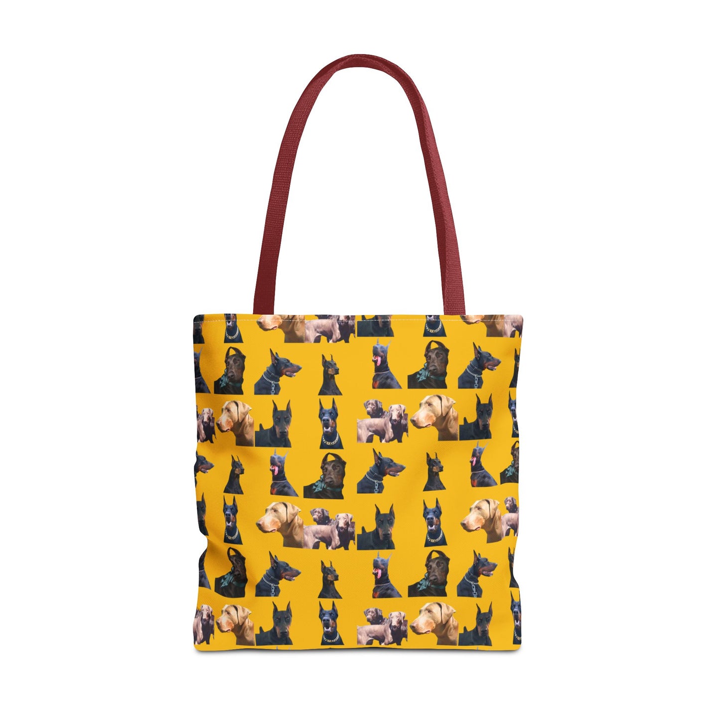Edition 8 Doberman Model Pattern Yellow Tote Bag