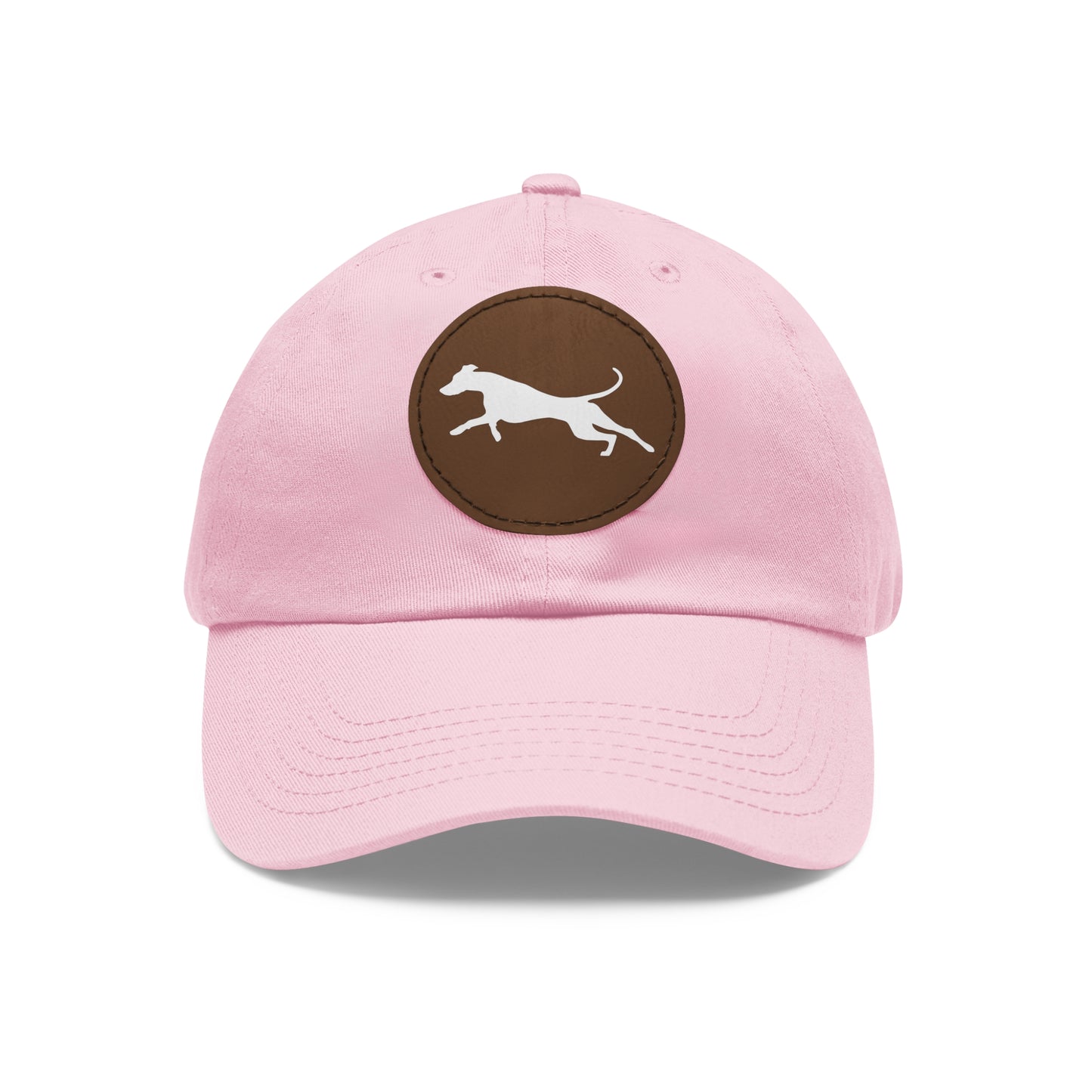 N 3 Dad Hat with Leather Patch (Round)