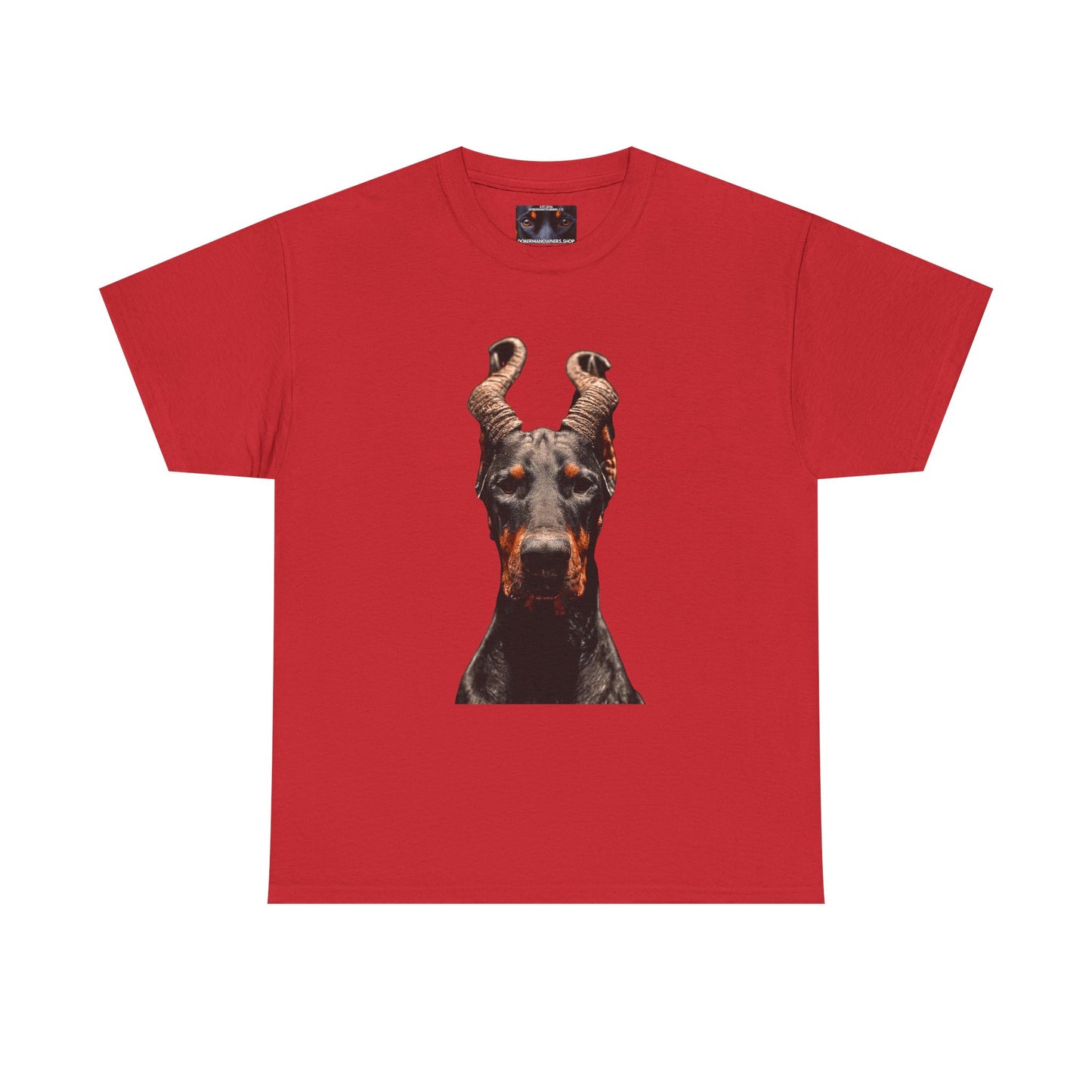 Doberman Goat 1Private Lable Unisex Heavy Cotton Tee