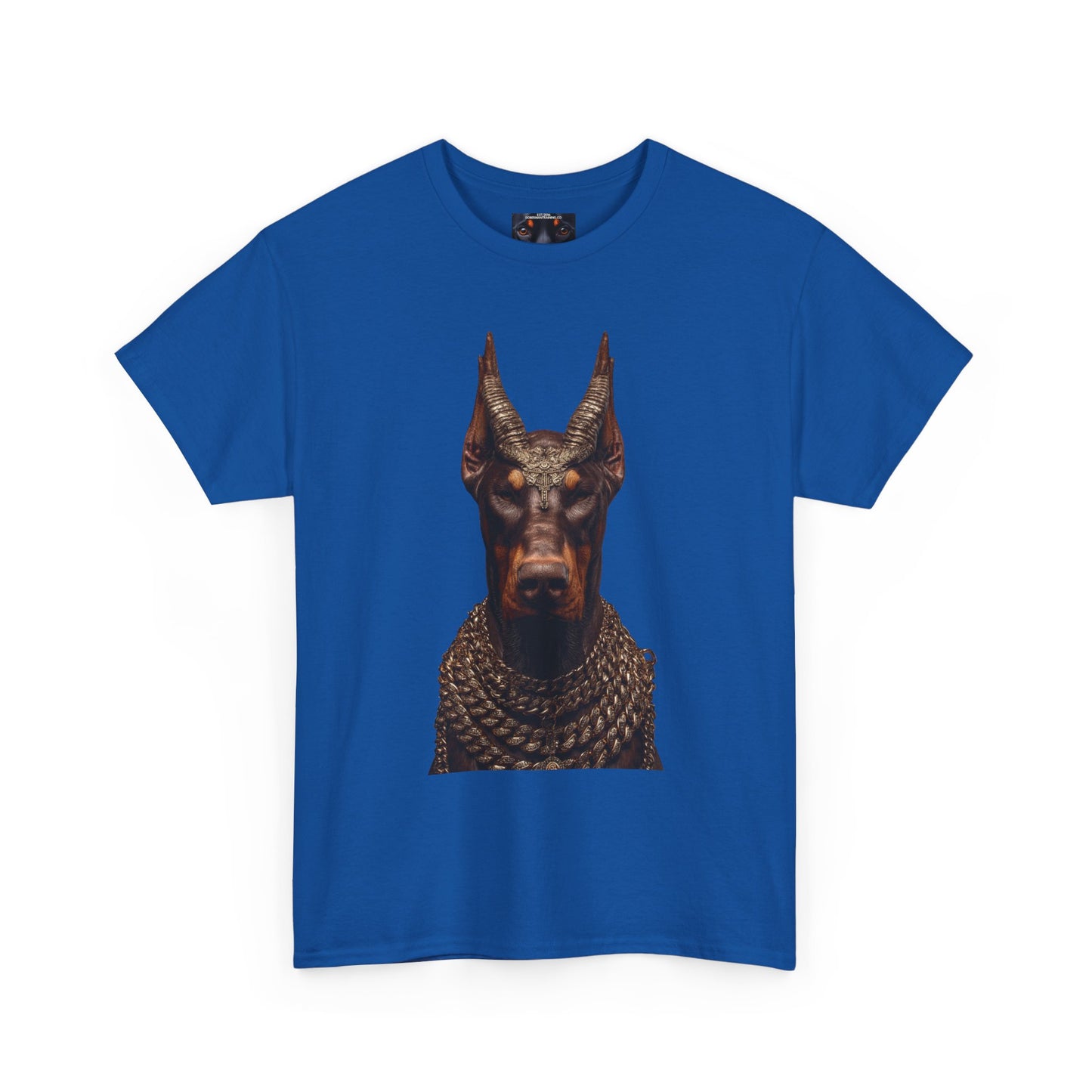 Doberman Goat 4 Private Lable Unisex Heavy Cotton Tee