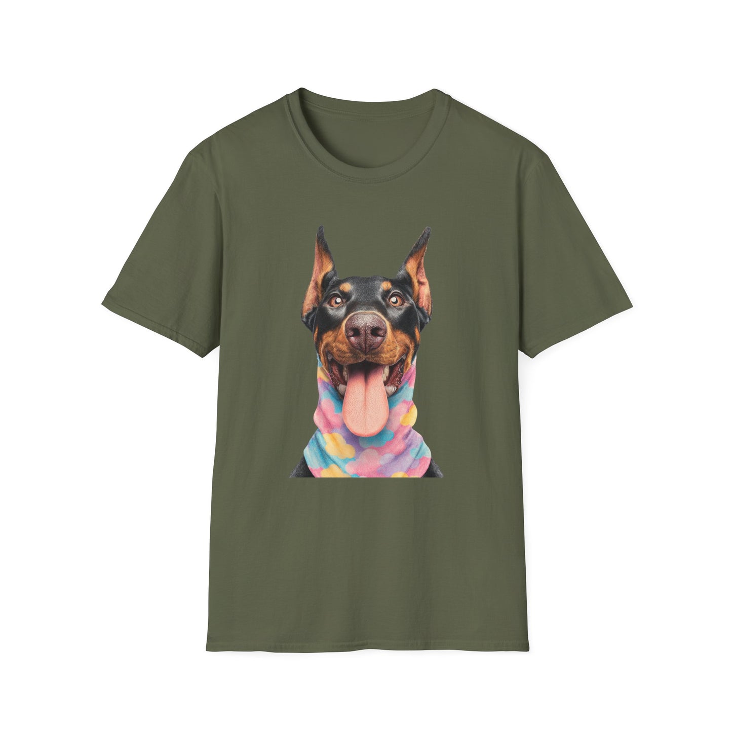 Doberman 1 Portrait T‑Shirt