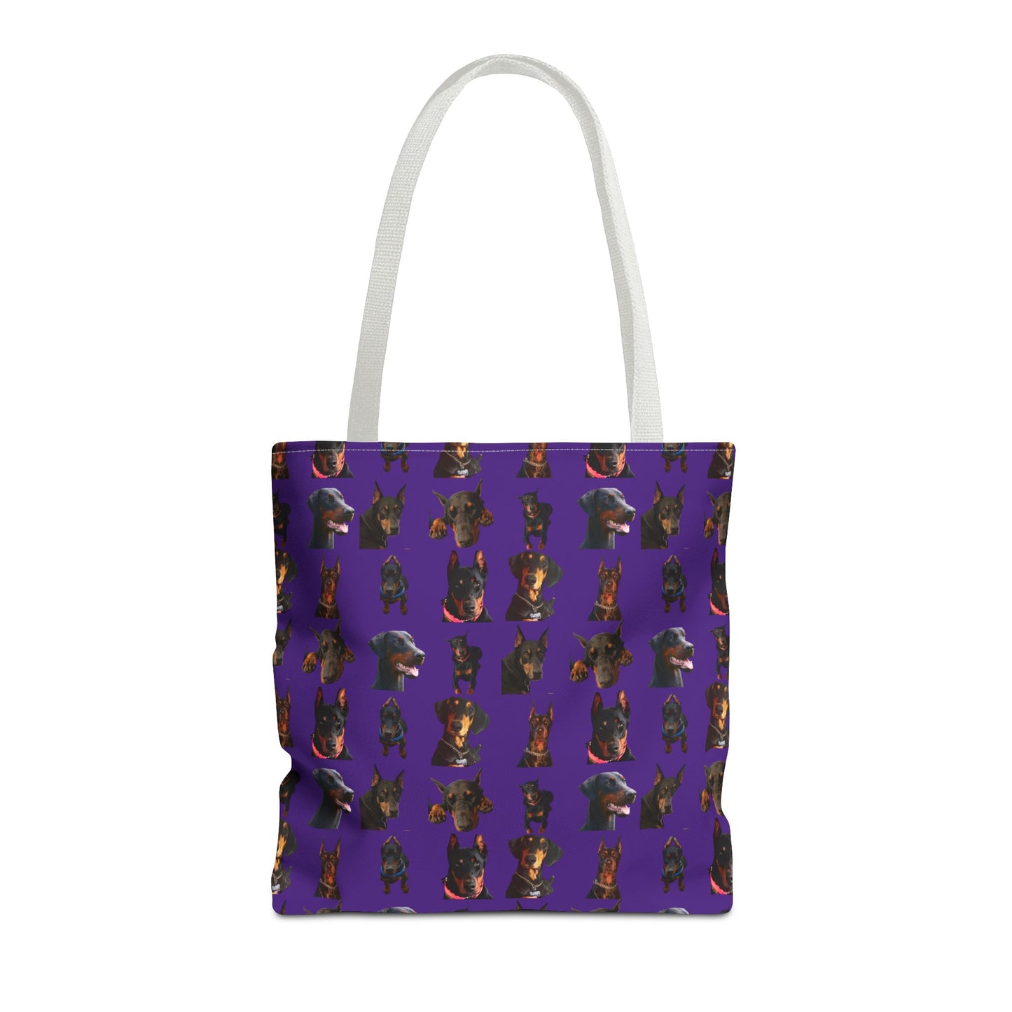 Edition 2 Doberman Model Pattern Purple Tote Bag