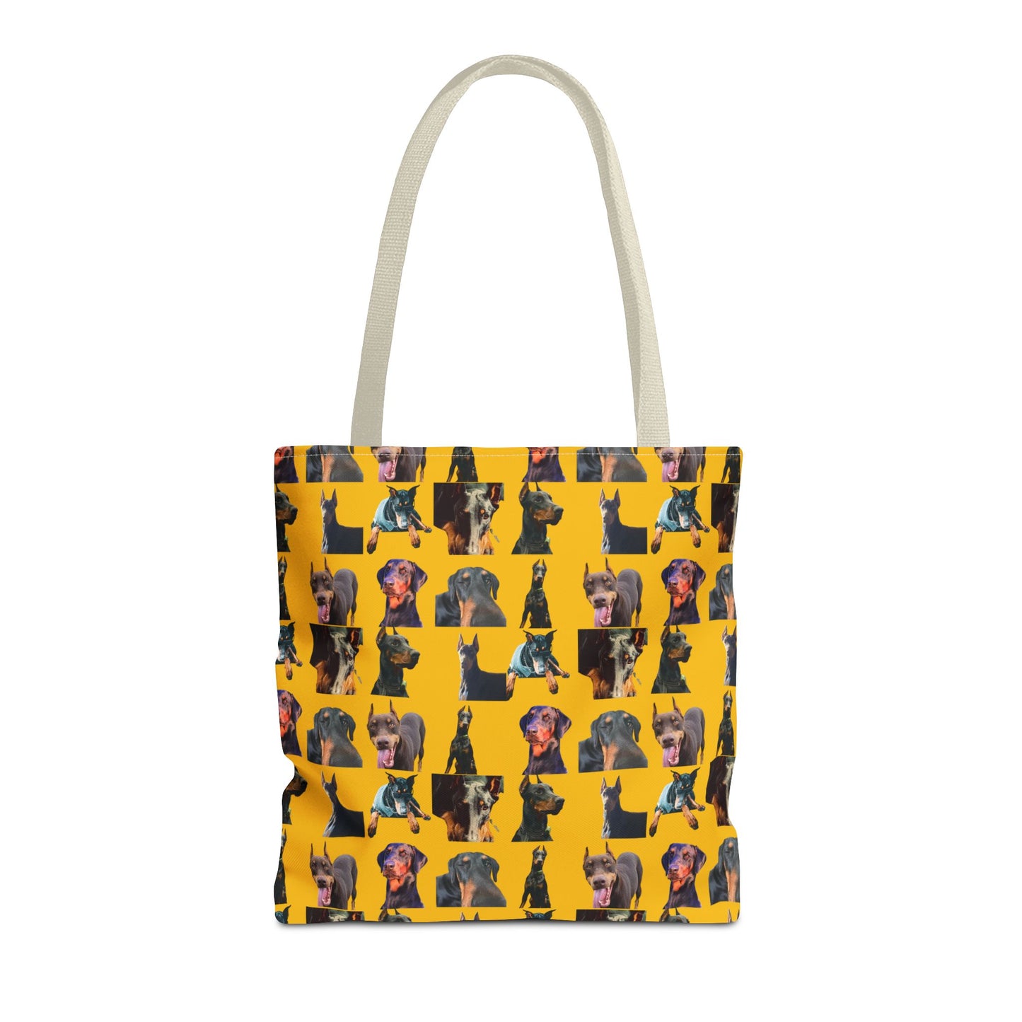 Edition 3 Doberman Model Pattern Yellow Tote Bag