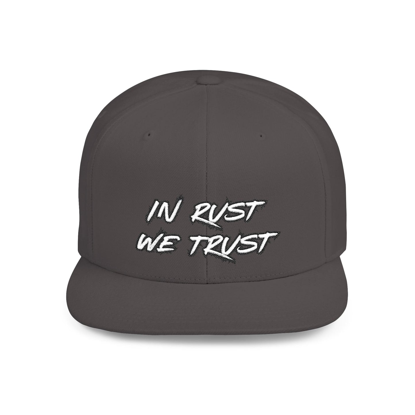 Rust 1 Embroidered Flat Bill Snapback