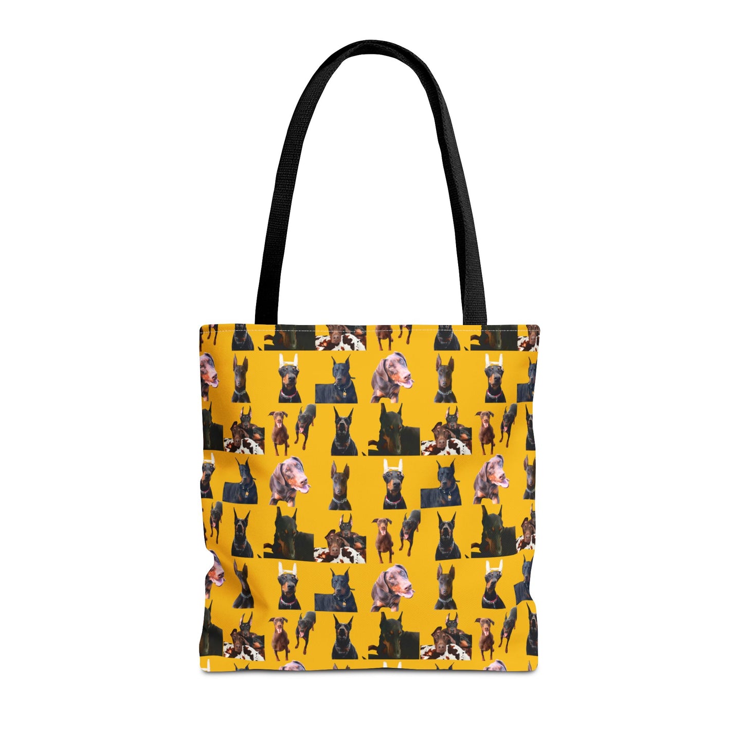 Edition 10 Doberman Model Pattern Yellow Tote Bag