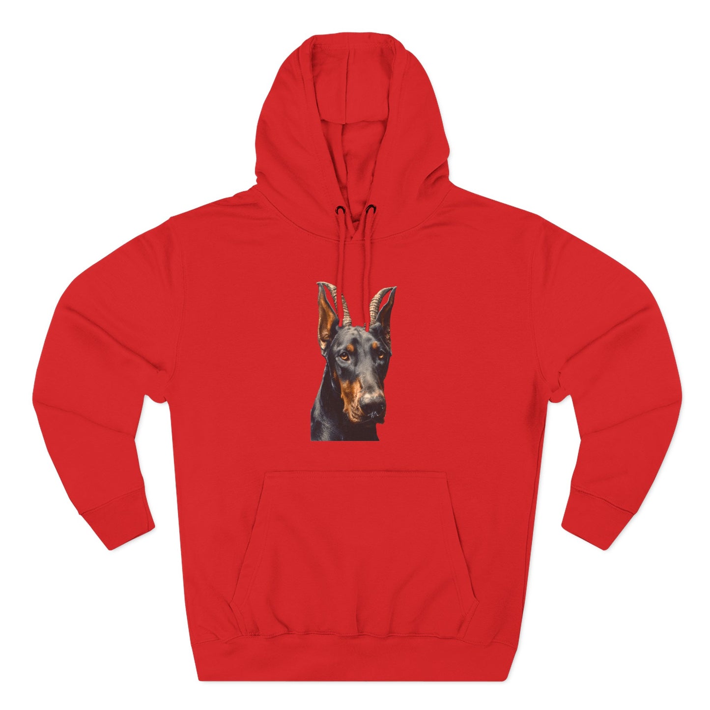 Doberman Goat 2 Fleece Hoodie