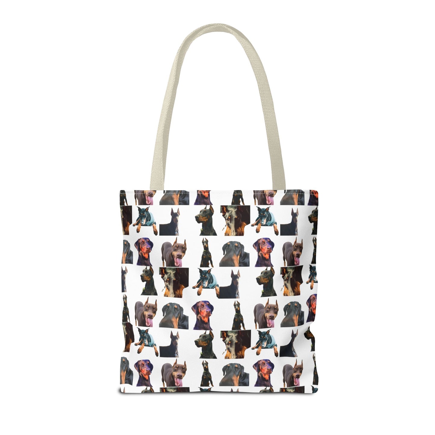 Edition 3 Doberman Model Pattern White Tote Bag