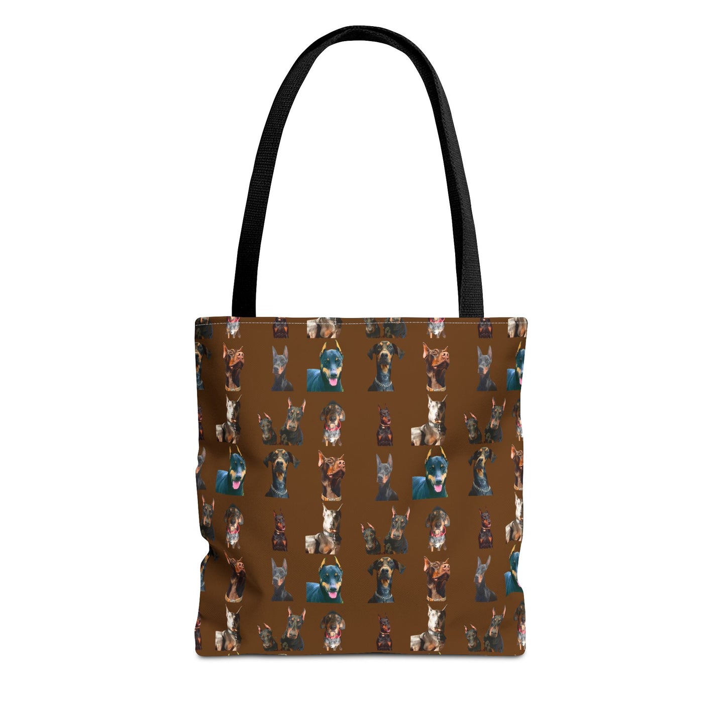 Edition 4 Doberman Model Pattern Brown Tote Bag