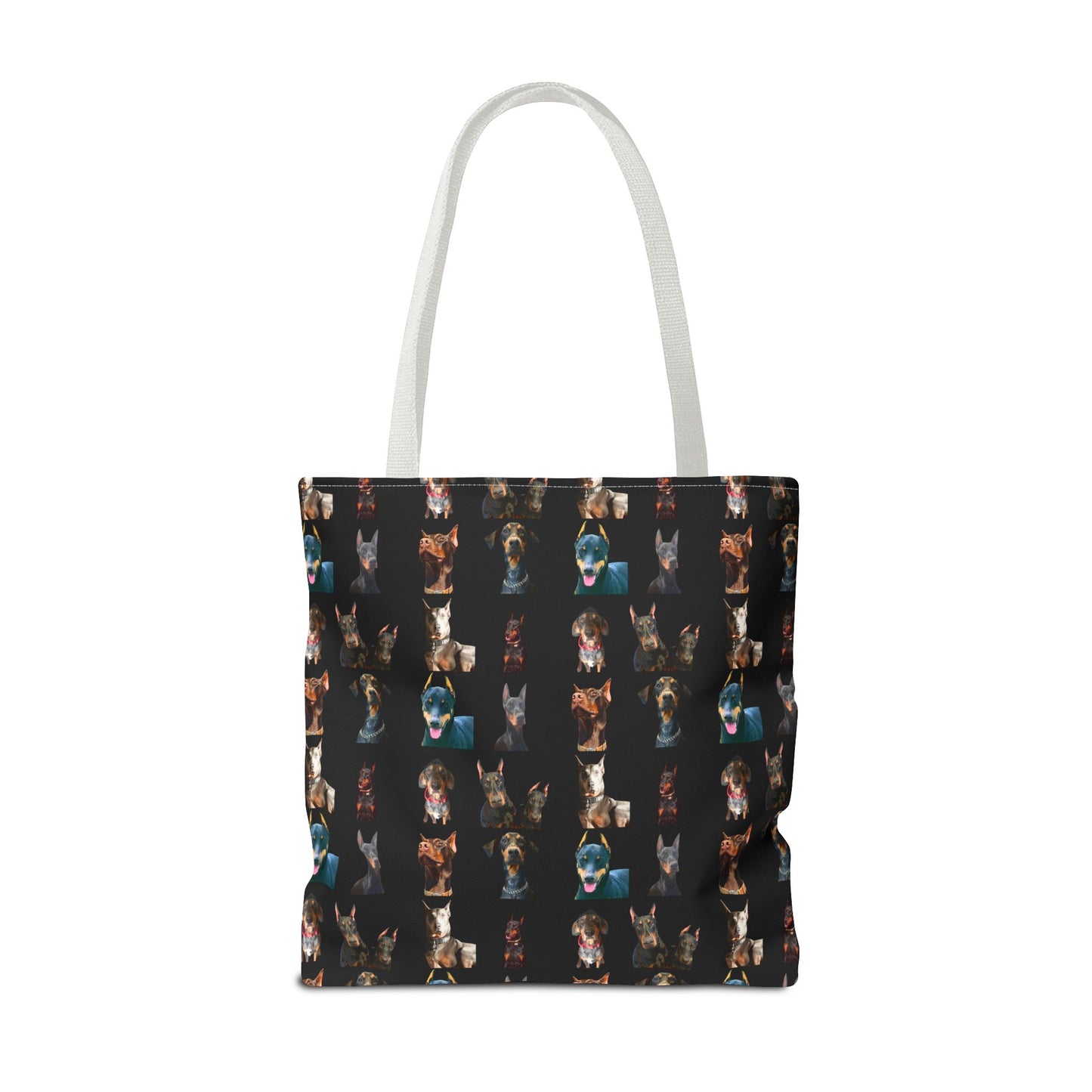 Edition 4 Doberman Model Pattern Black Tote Bag