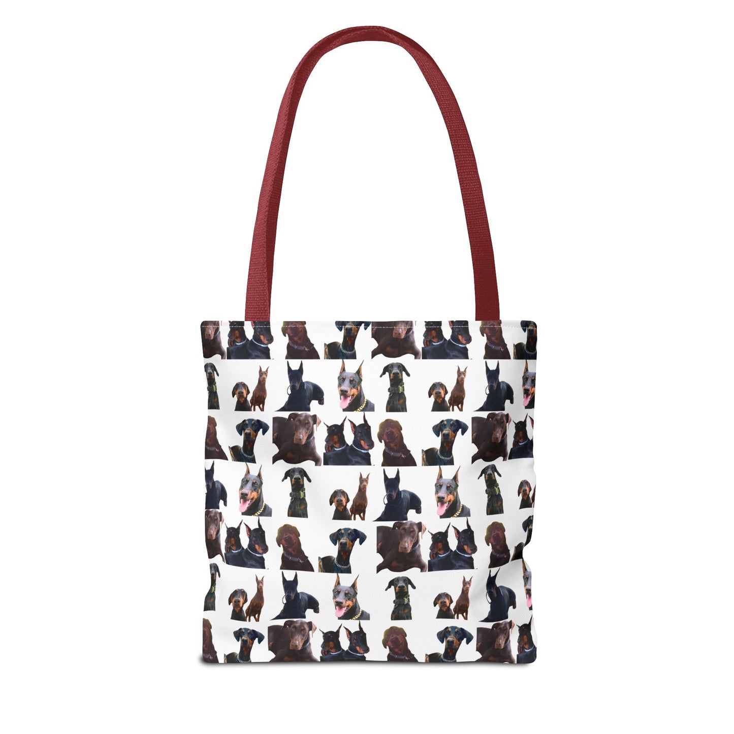 Edition 5 Doberman Model Pattern White Tote Bag