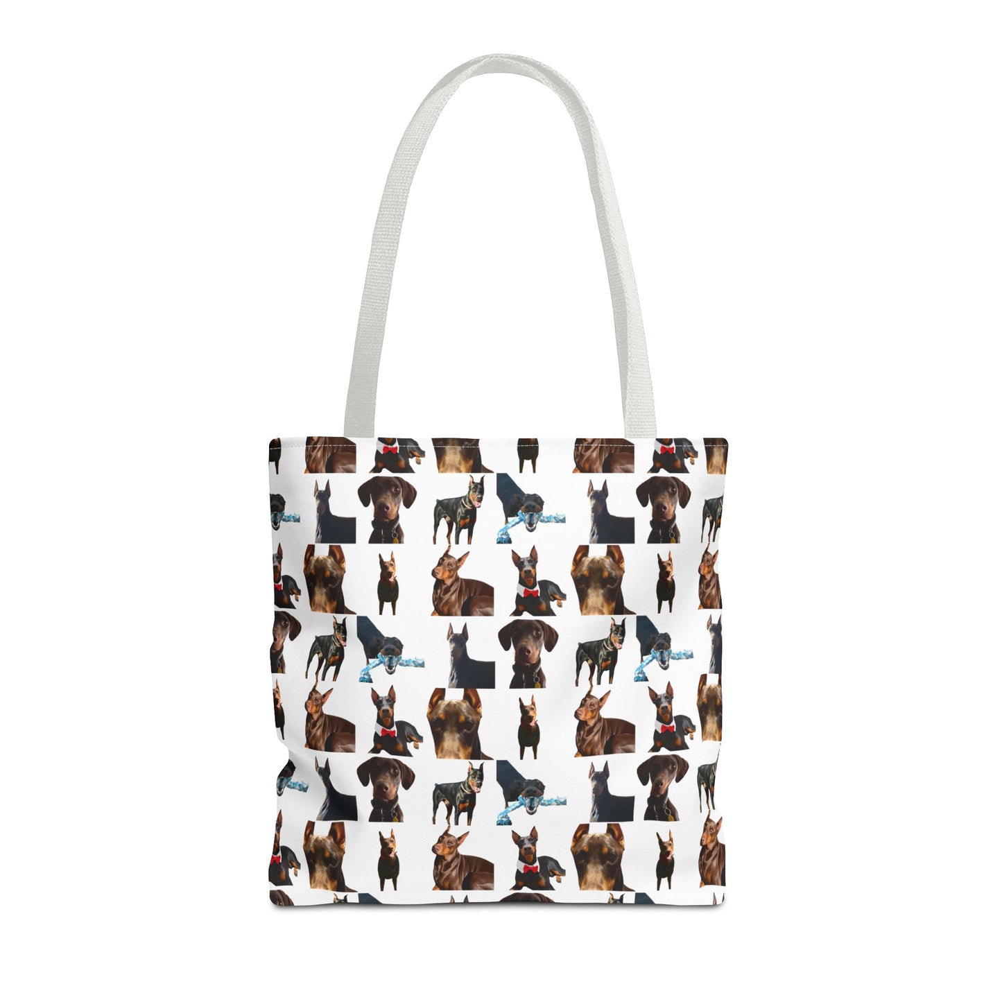 Edition 1 Doberman Model Pattern White Tote Bag