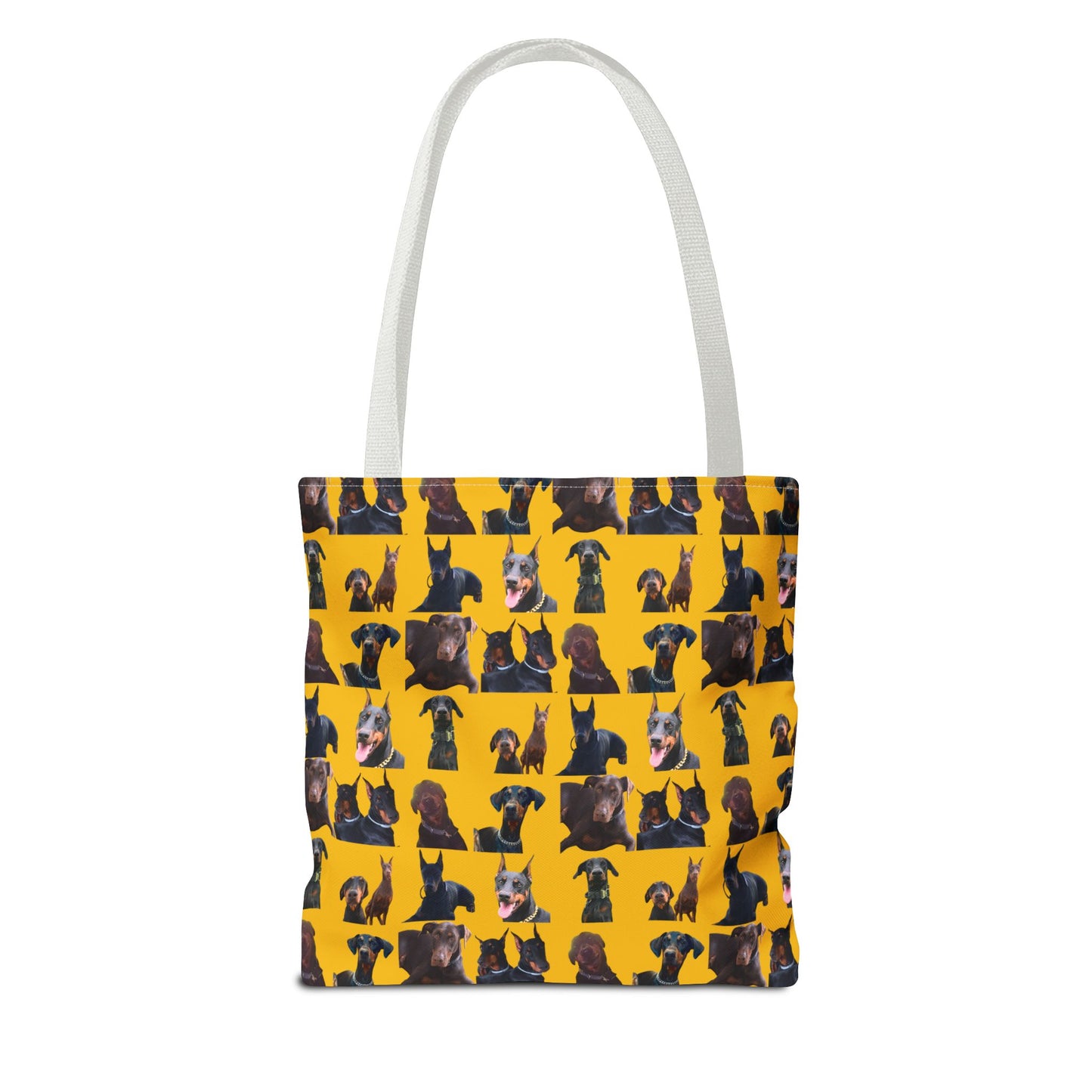 Edition 5 Doberman Model Pattern Yellow Tote Bag