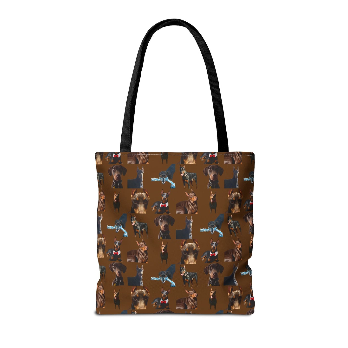 Edition 1 Doberman Model Pattern Brown Tote Bag