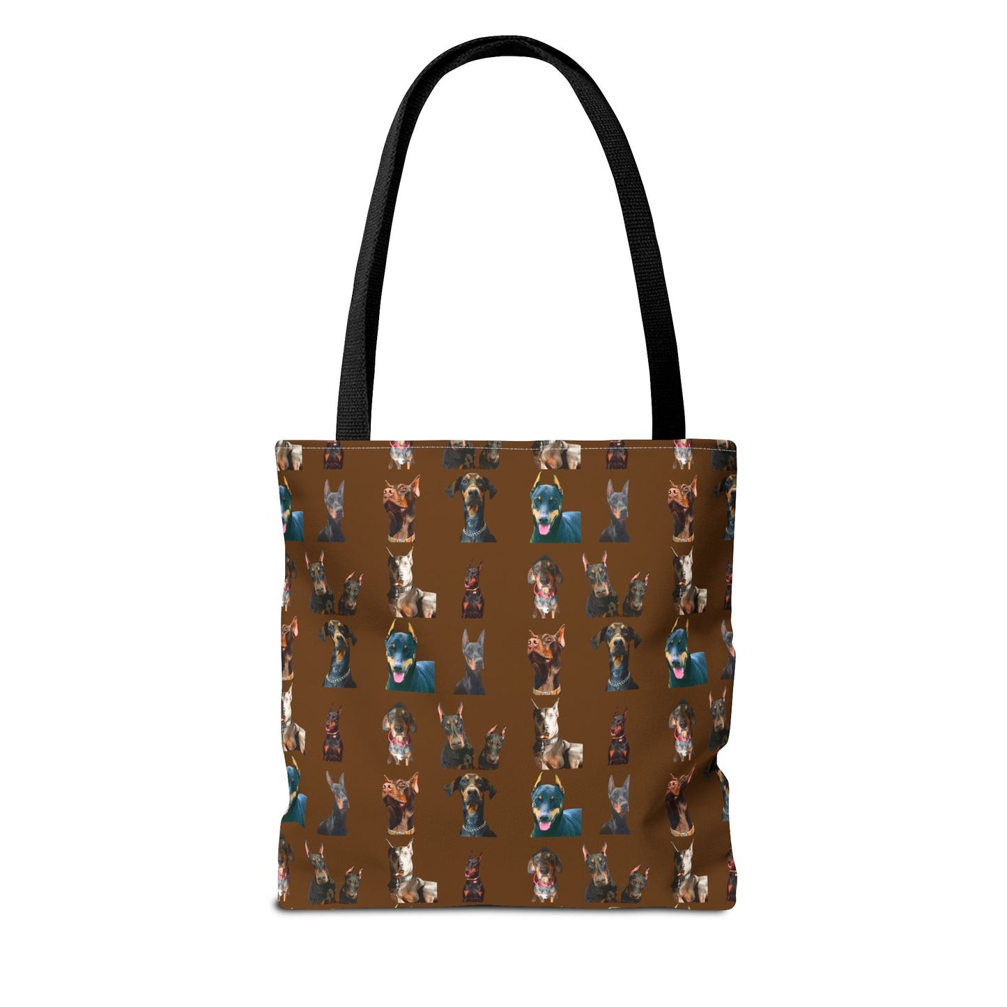 Edition 4 Doberman Model Pattern Brown Tote Bag