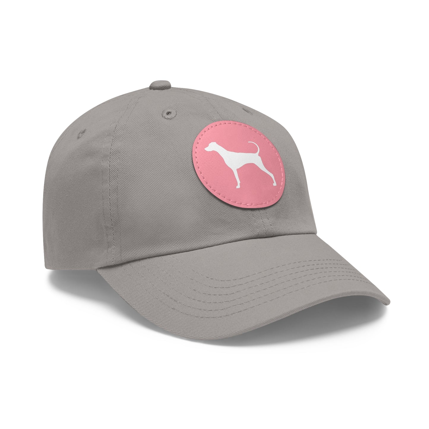 N 7 Dad Hat with Leather Patch (Round)