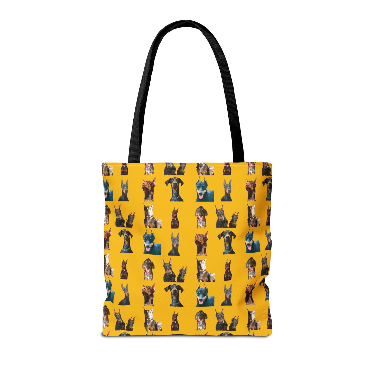 Edition 4 Doberman Model Pattern Yellow Tote Bag