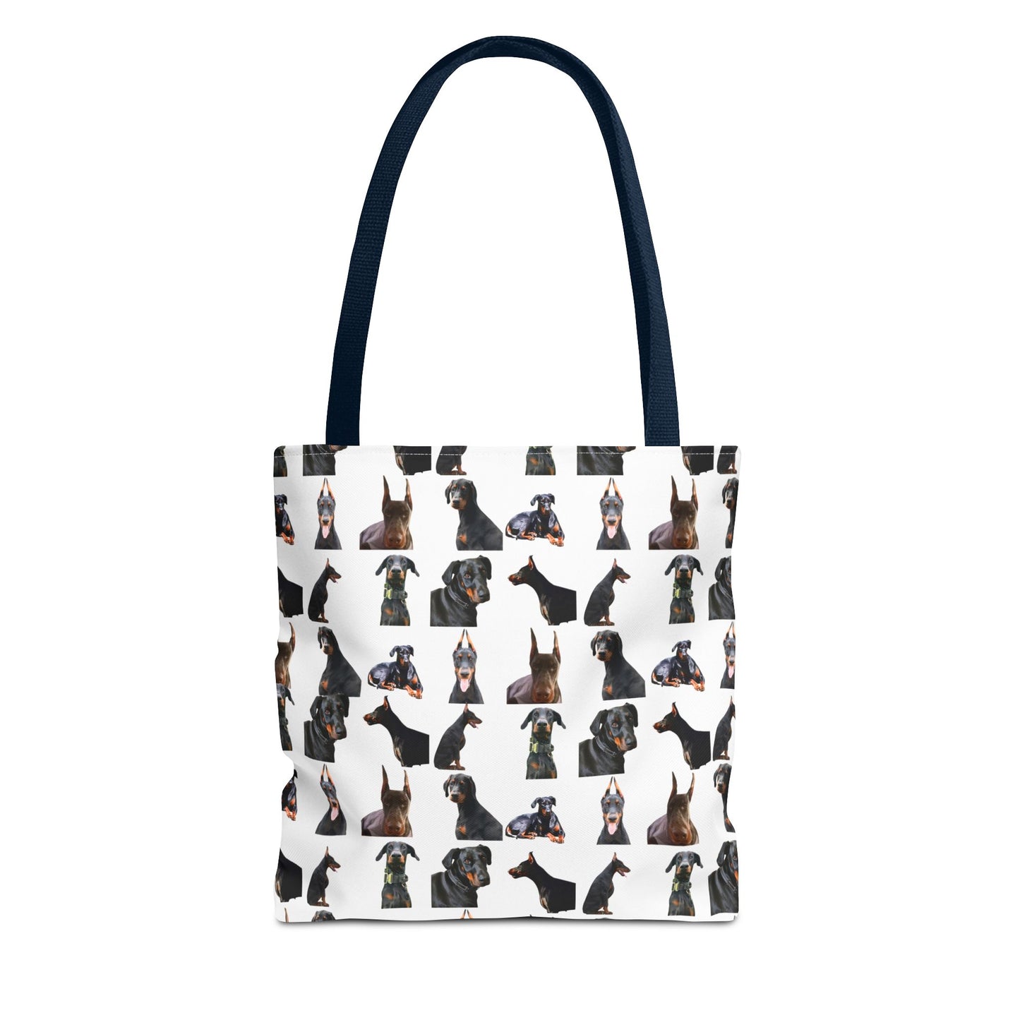 Edition 6 Doberman Model Pattern White Tote Bag