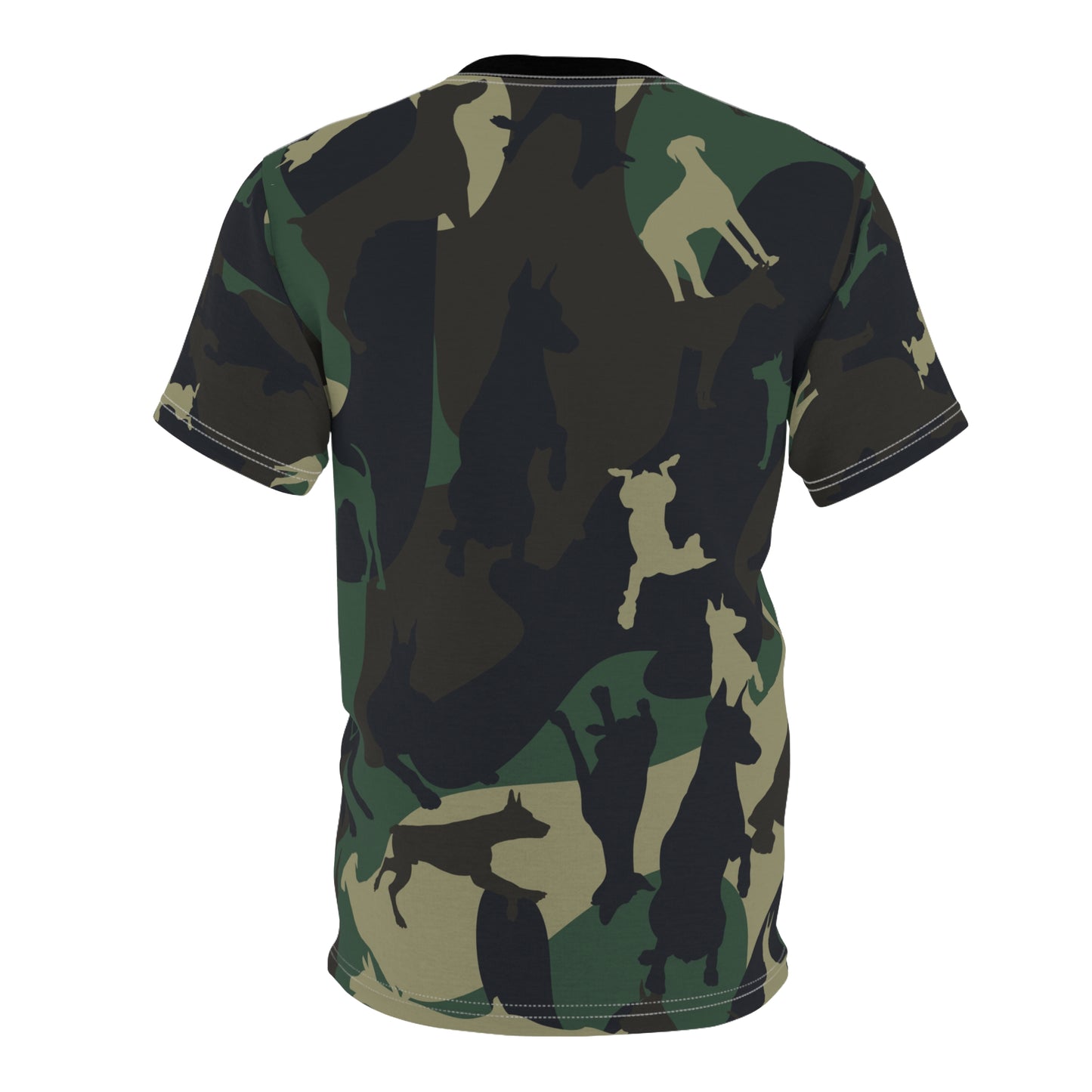 Doberman Camo 1 Unisex Cut & Sew Tee (AOP)