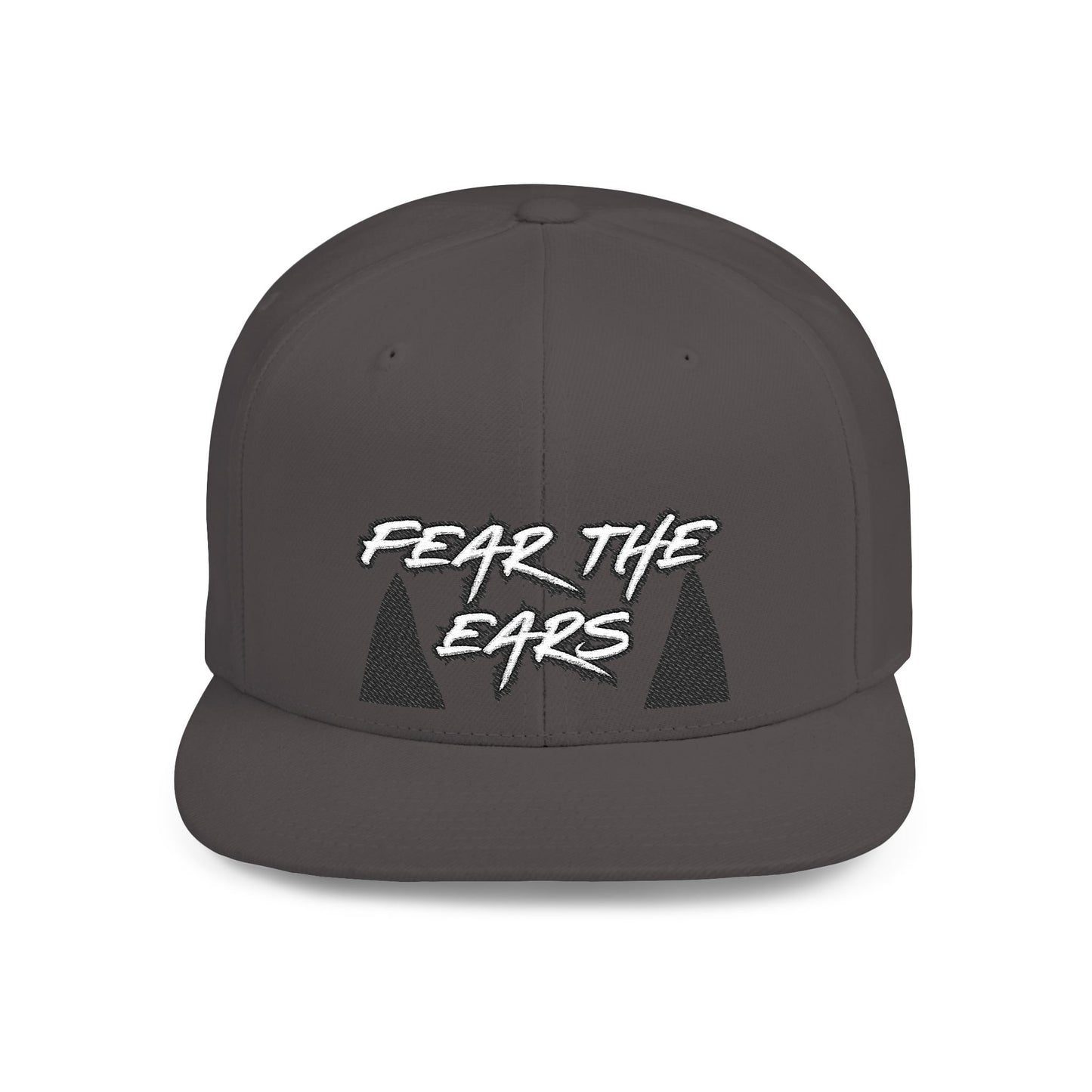 Ears 2 Embroidered Flat Bill Snapback